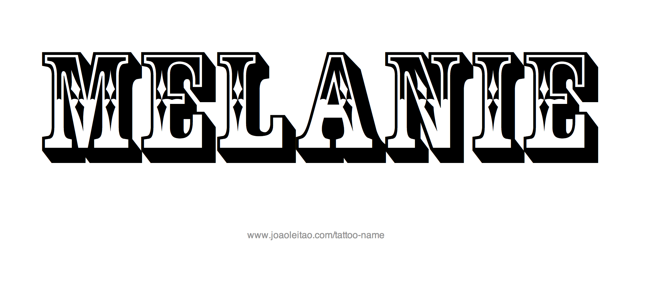 Tattoo Design Name Melanie 