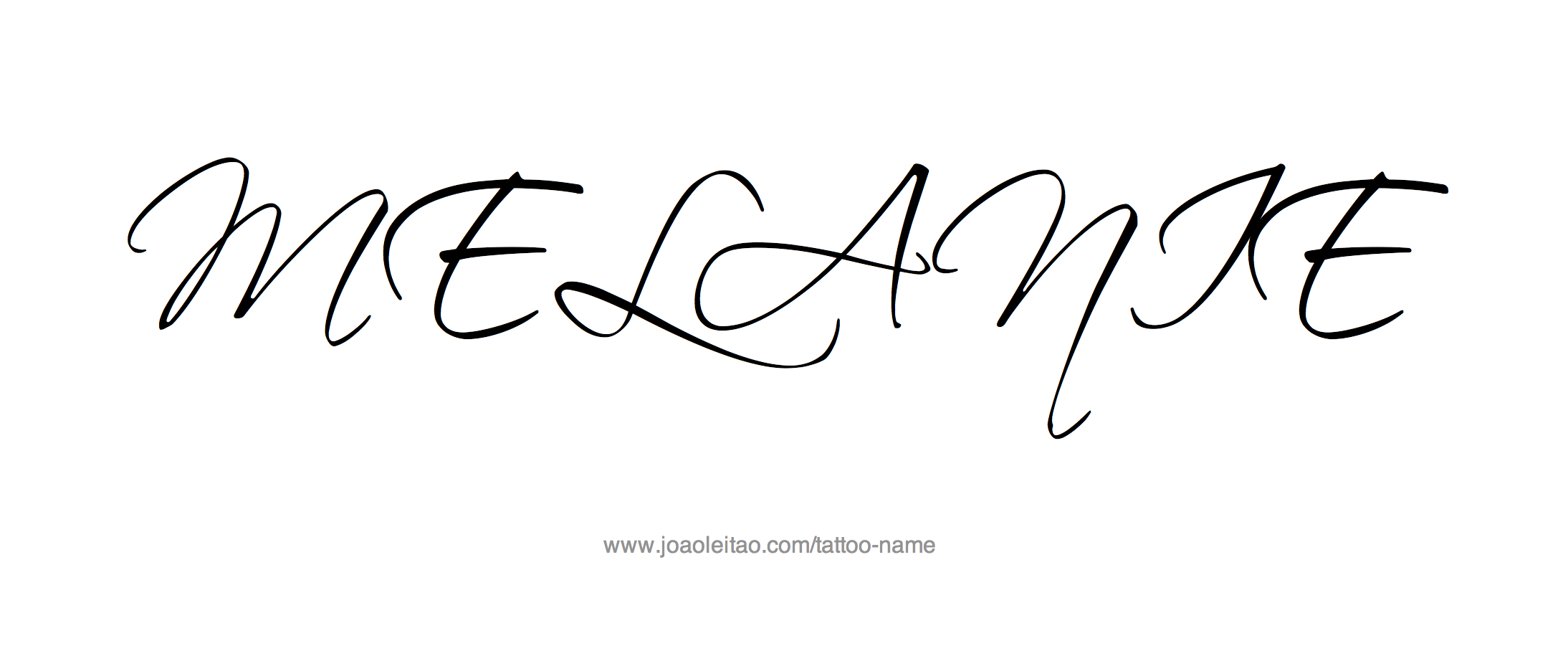 Tattoo Design Name Melanie 