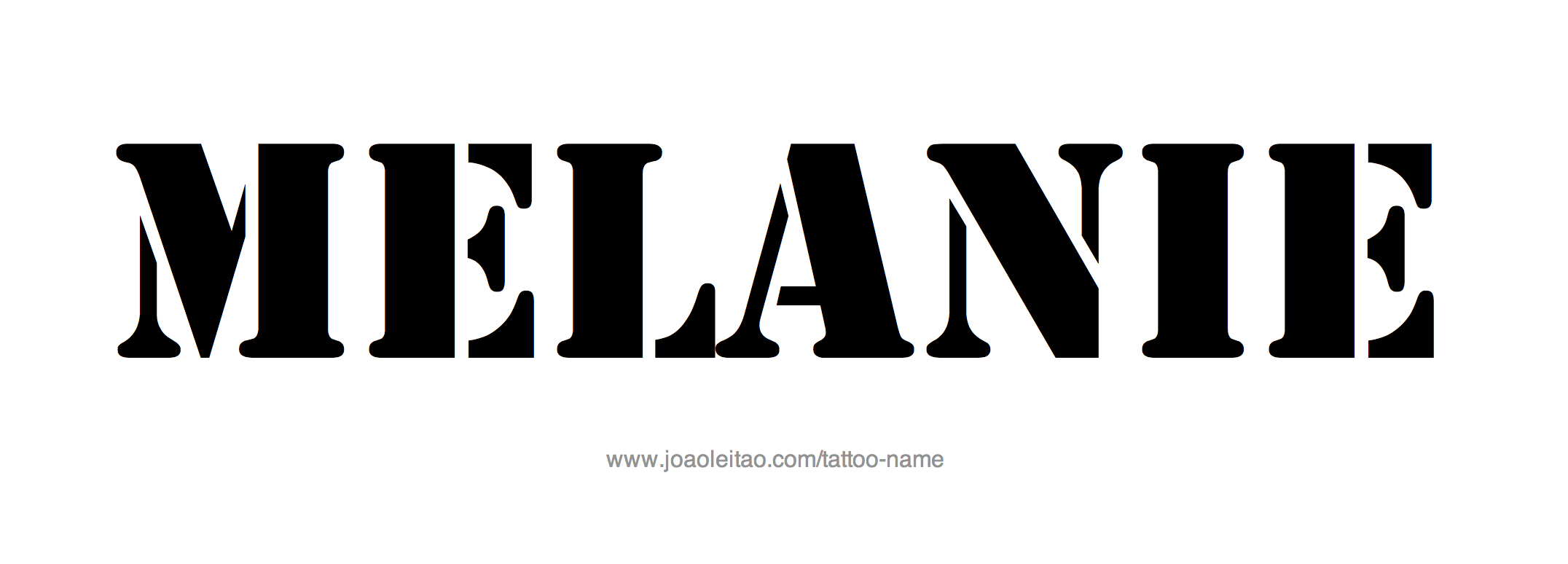 Tattoo Design Name Melanie 