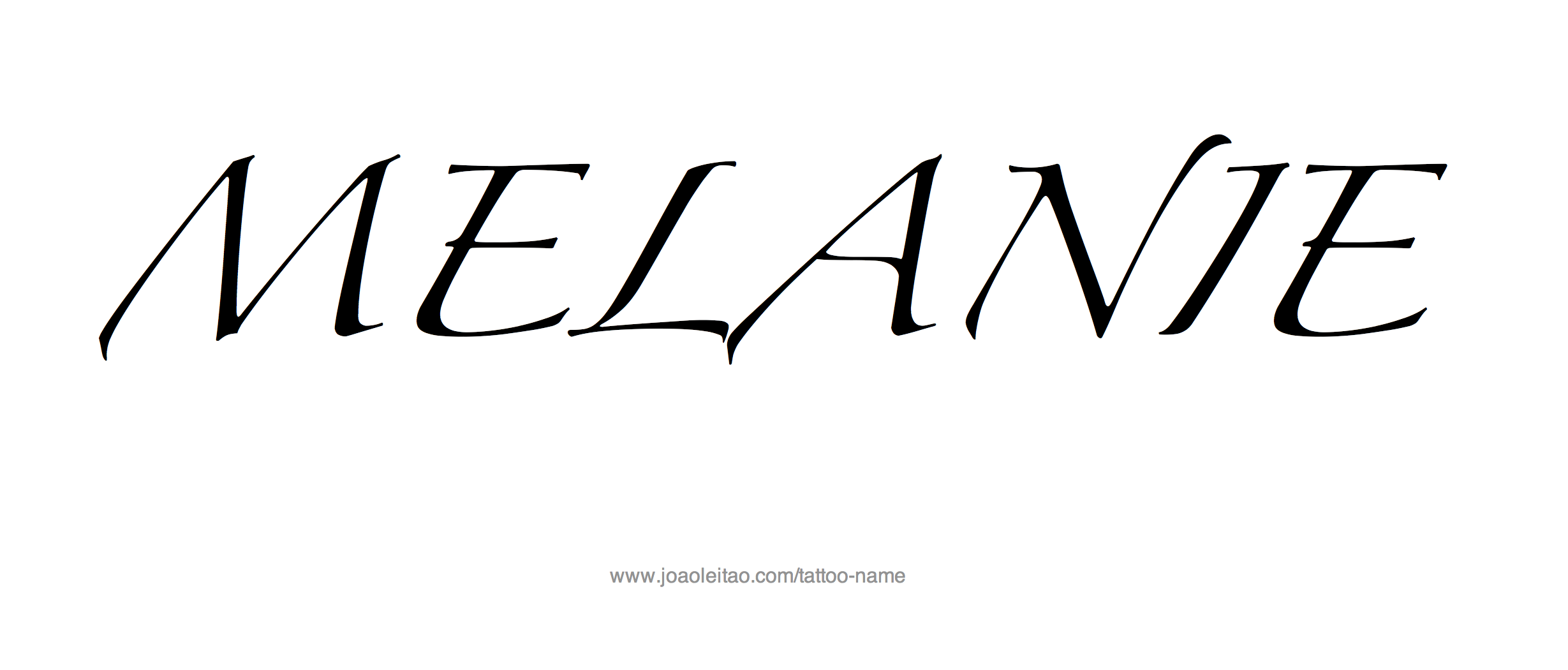 Tattoo Design Name Melanie 