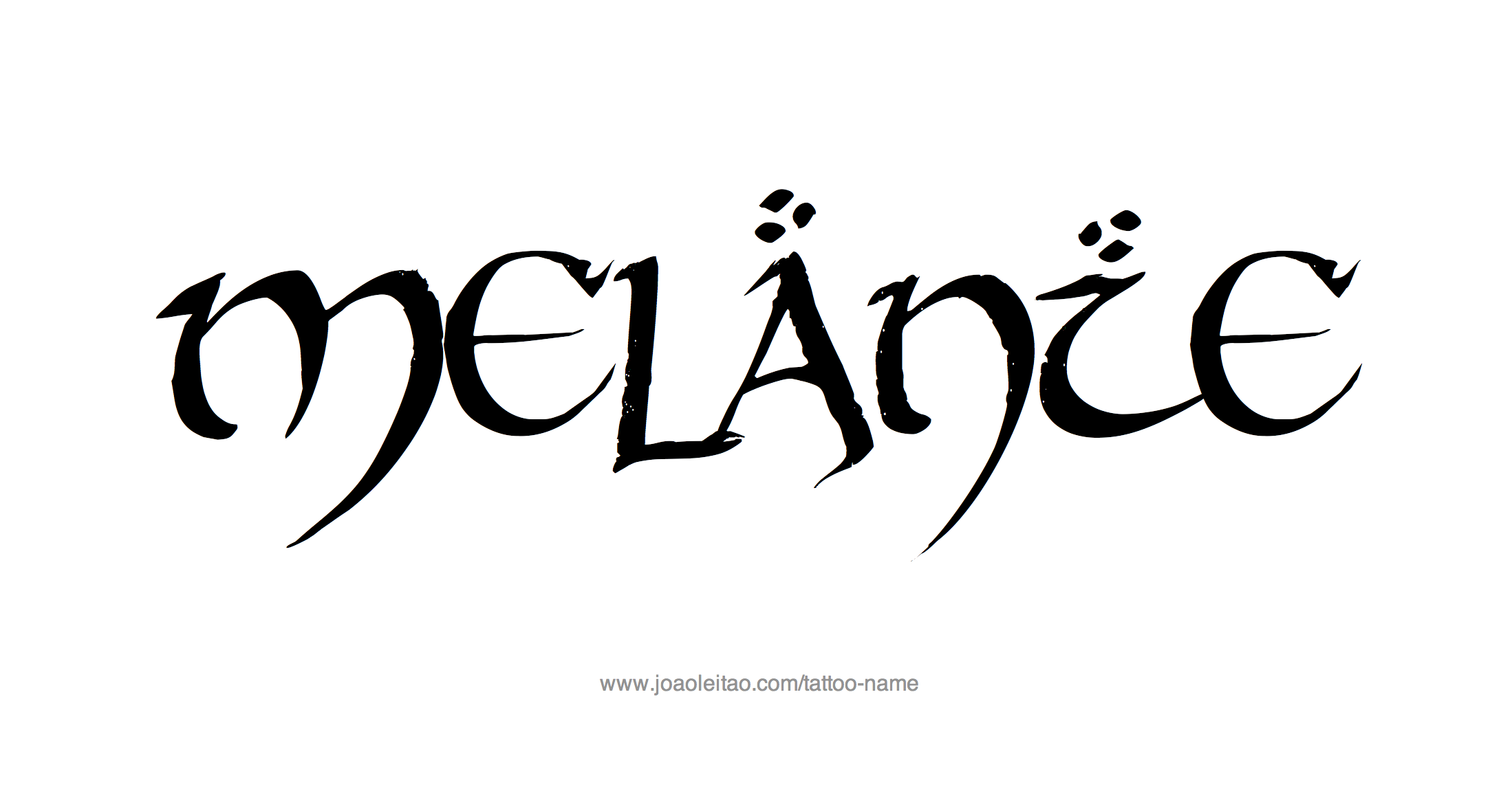 Tattoo Design Name Melanie 