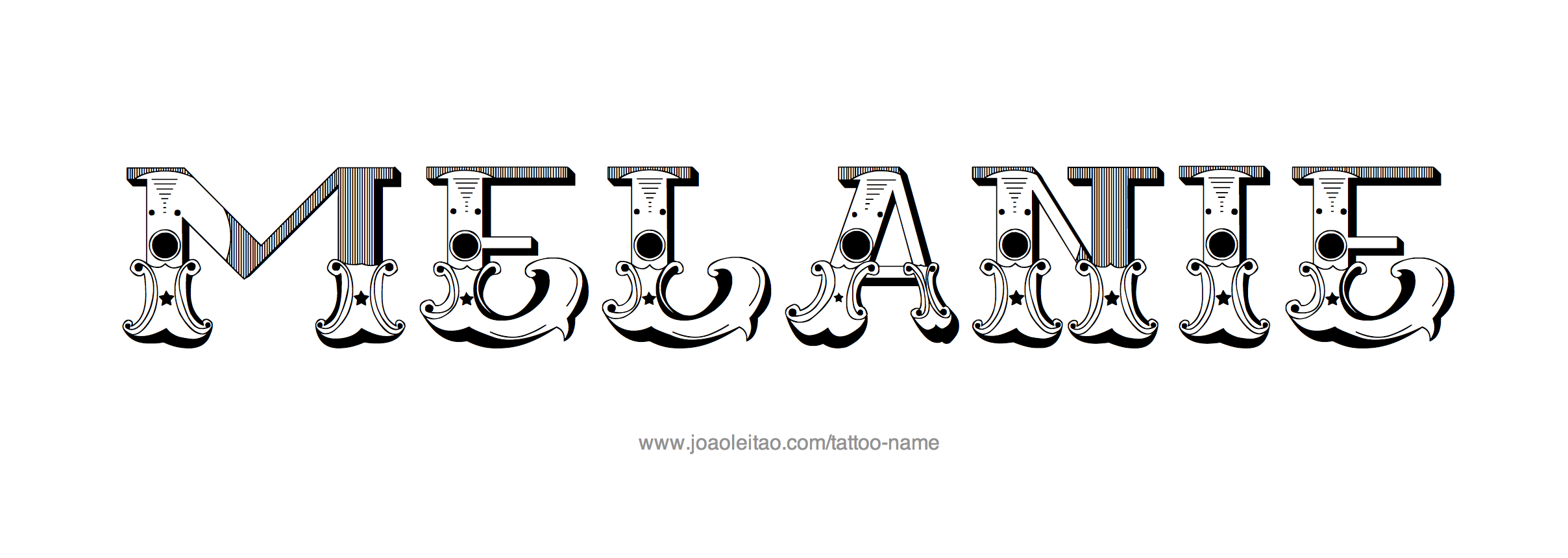 Tattoo Design Name Melanie 