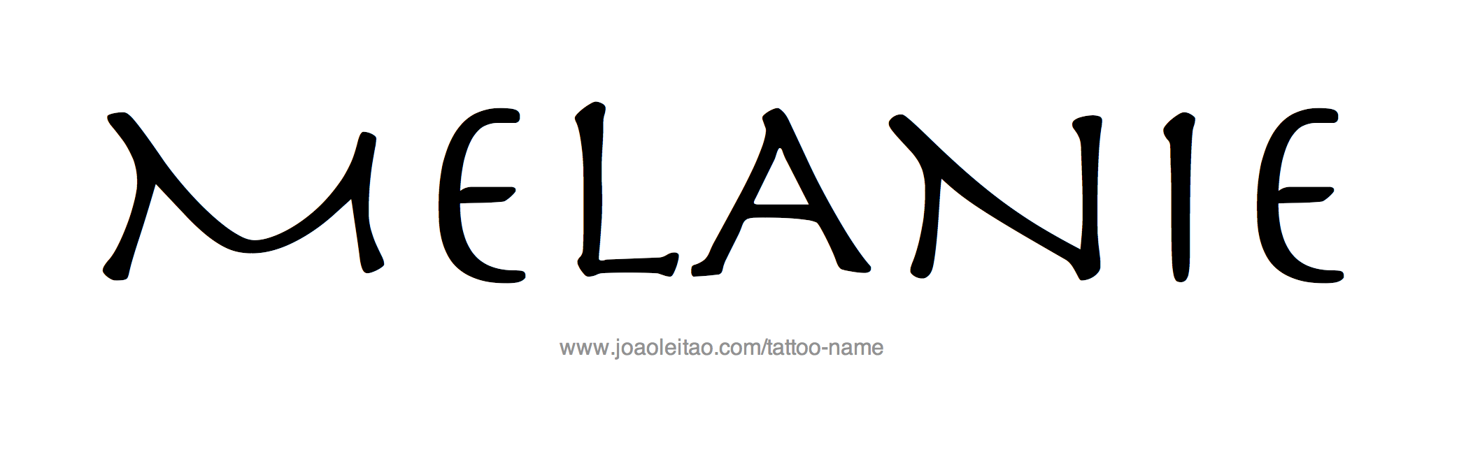 Melania Name Tattoo Designs