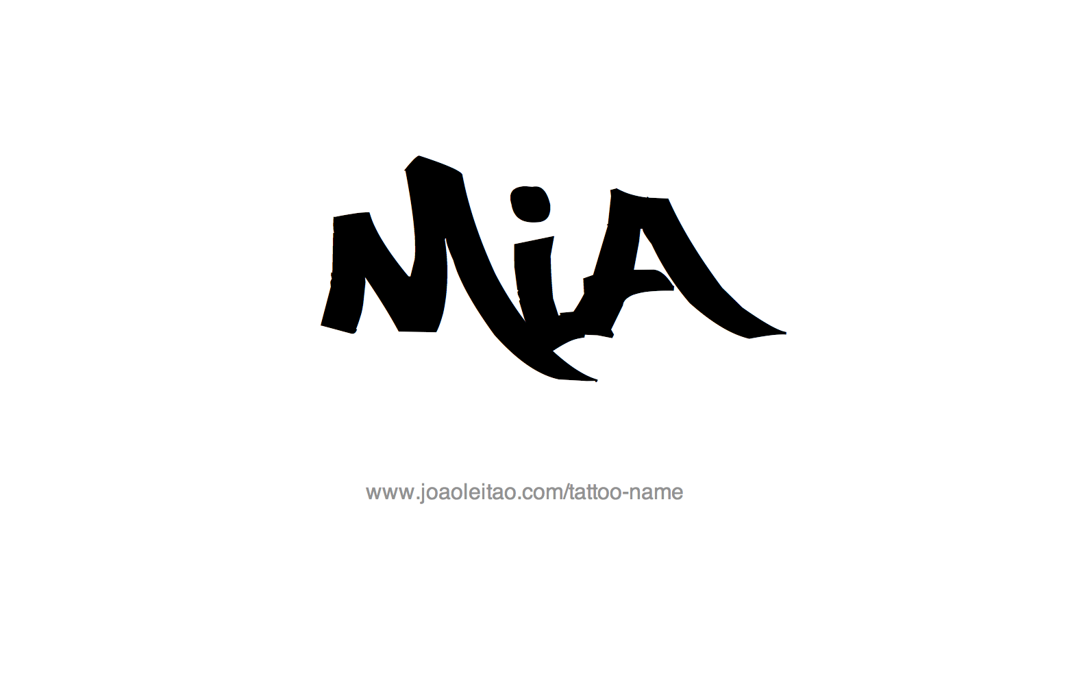 Tattoo Design Name Mia 