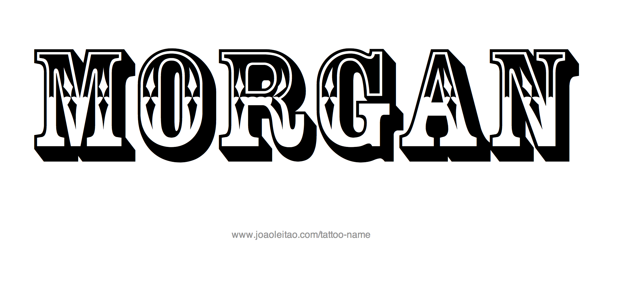 Tattoo Design Name Morgan 