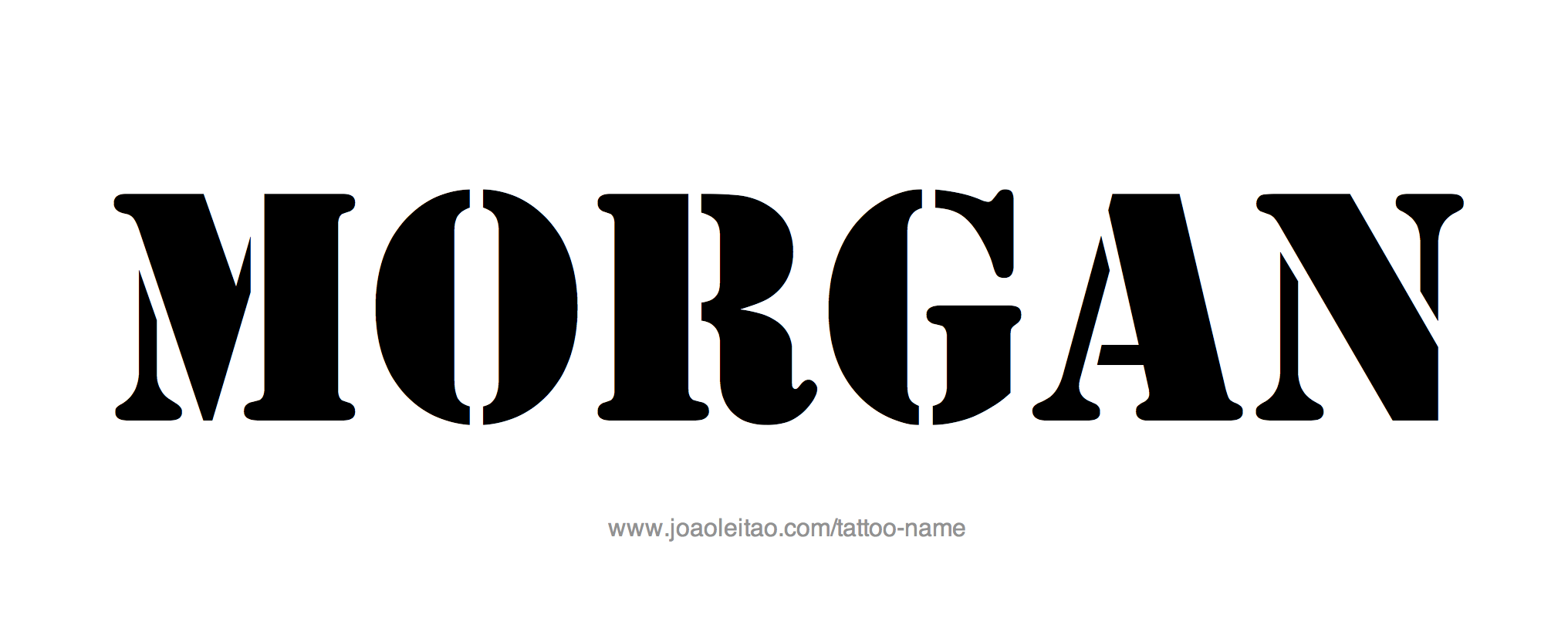 Tattoo Design Name Morgan 