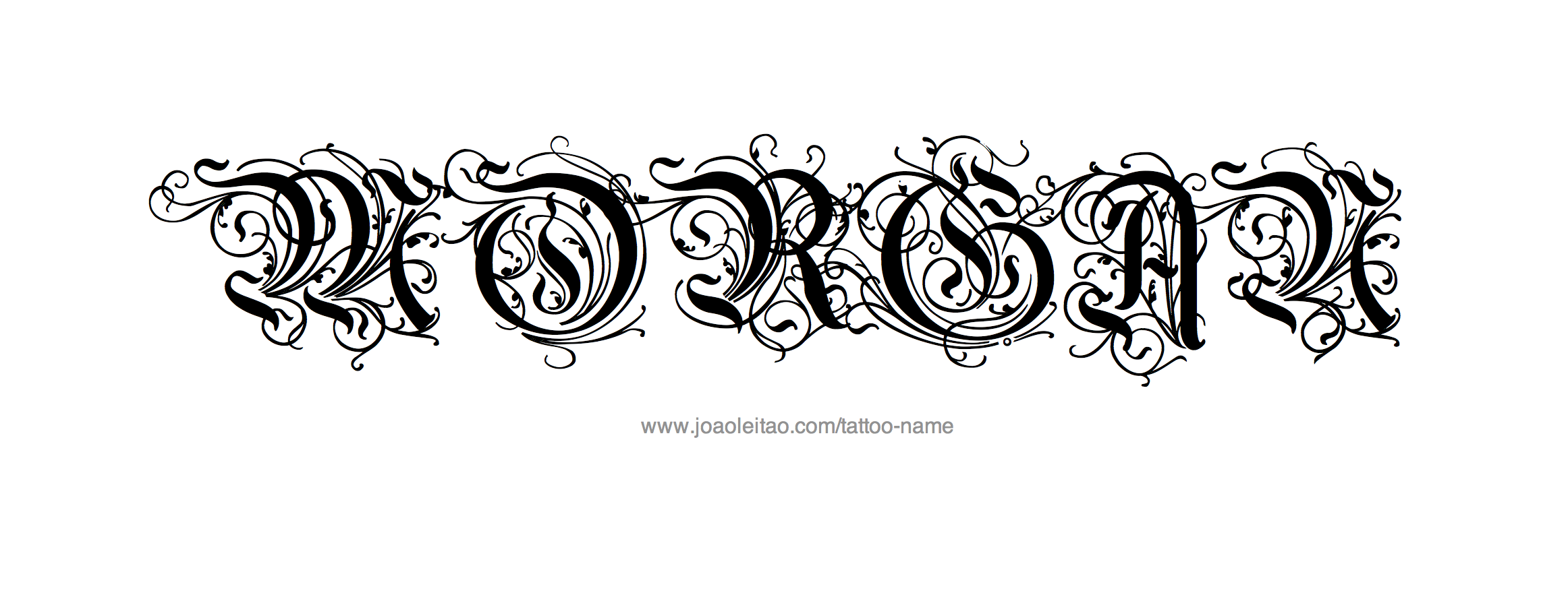 Tattoo Design Name Morgan 