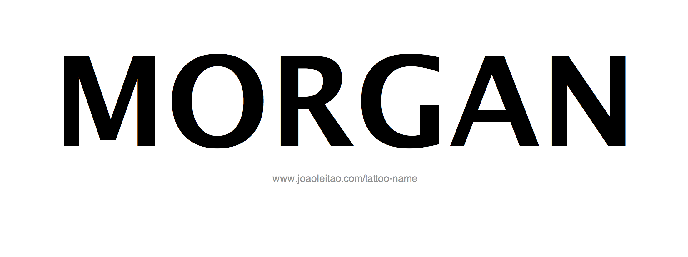 Tattoo Design Name Morgan 