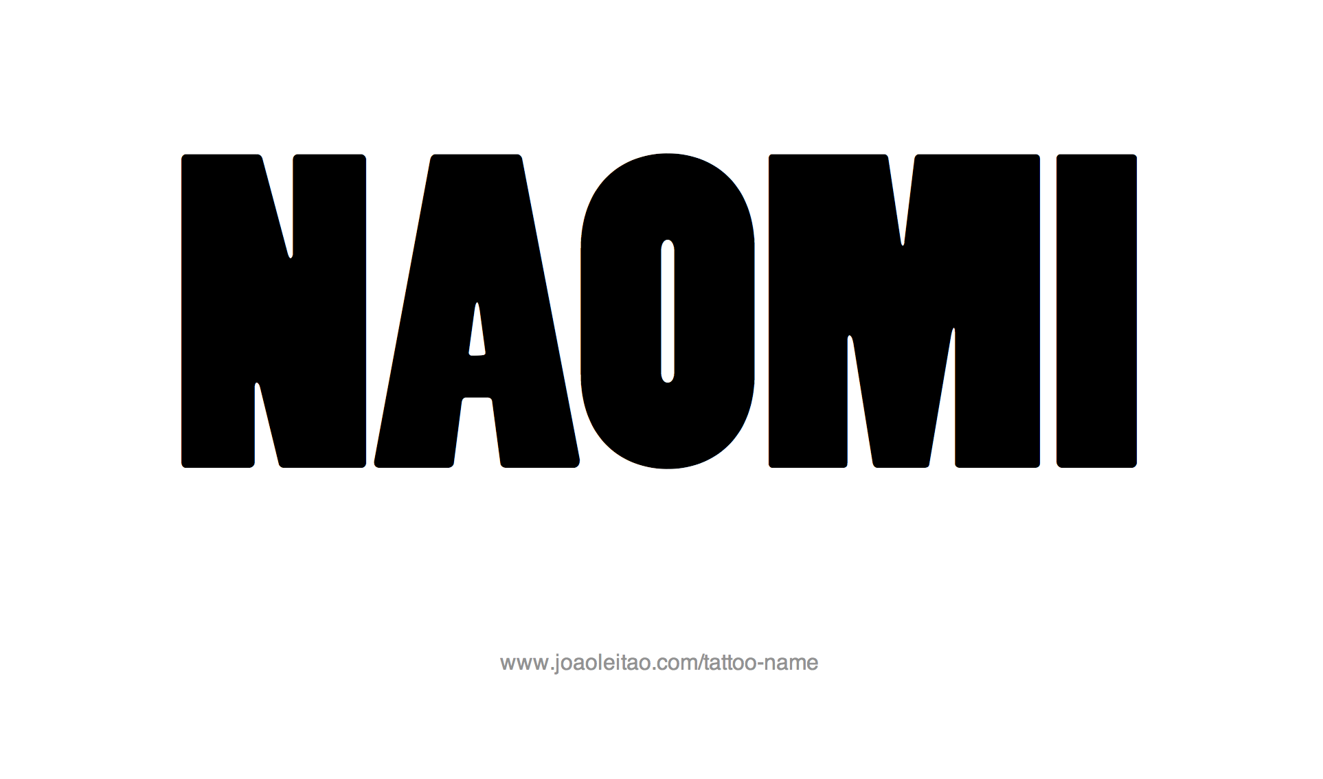 Tattoo Design Name Naomi 