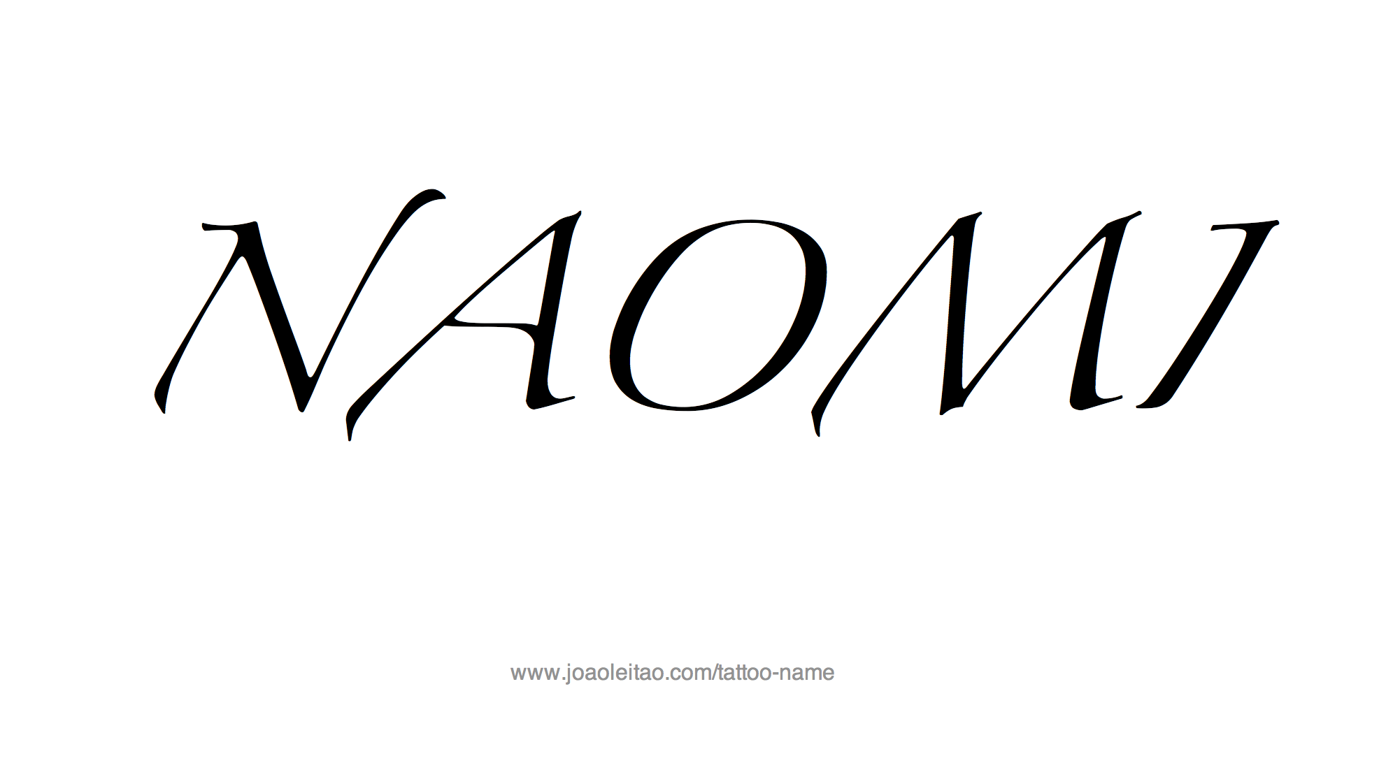 Tattoo Design Name Naomi 