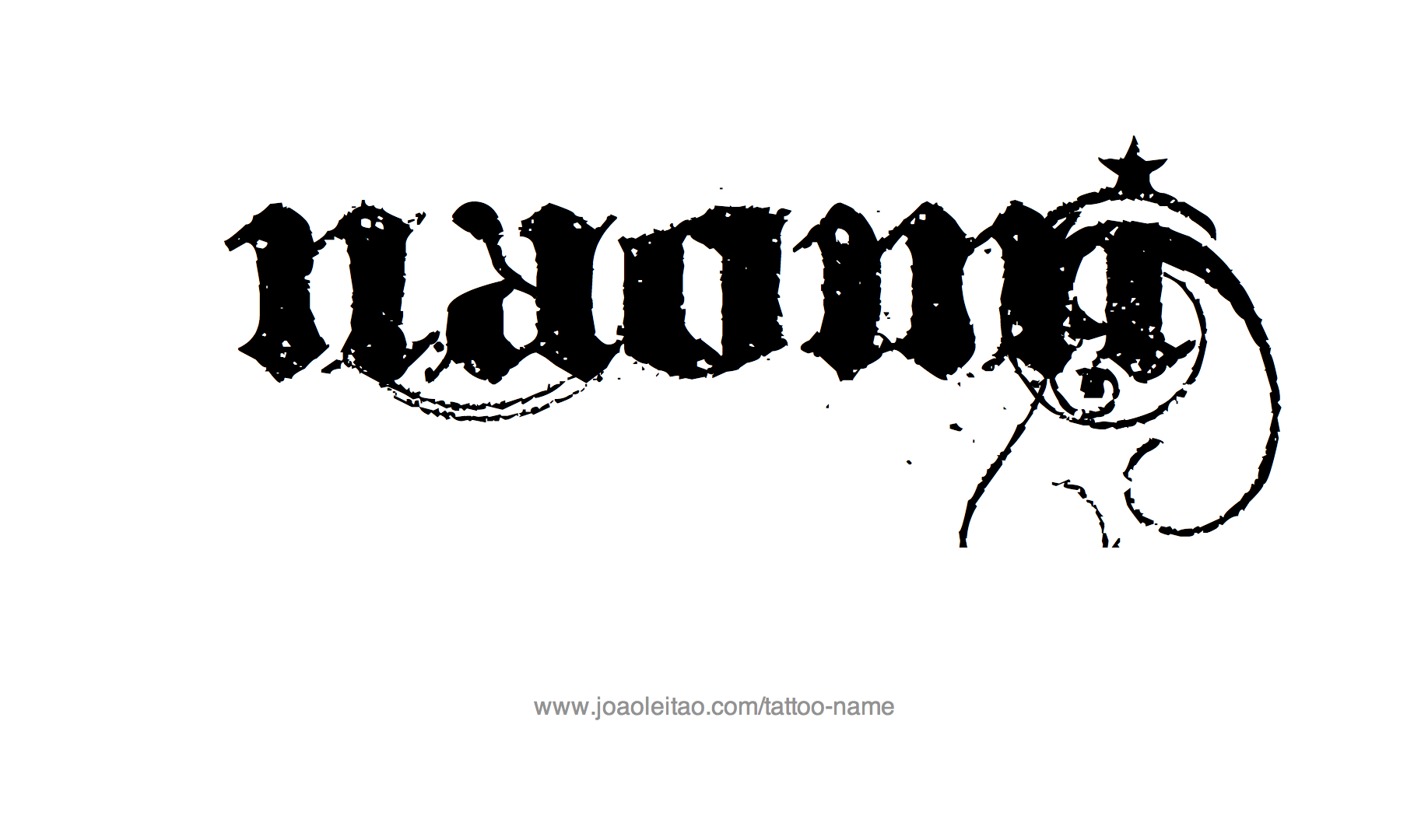 Tattoo Design Name Naomi 