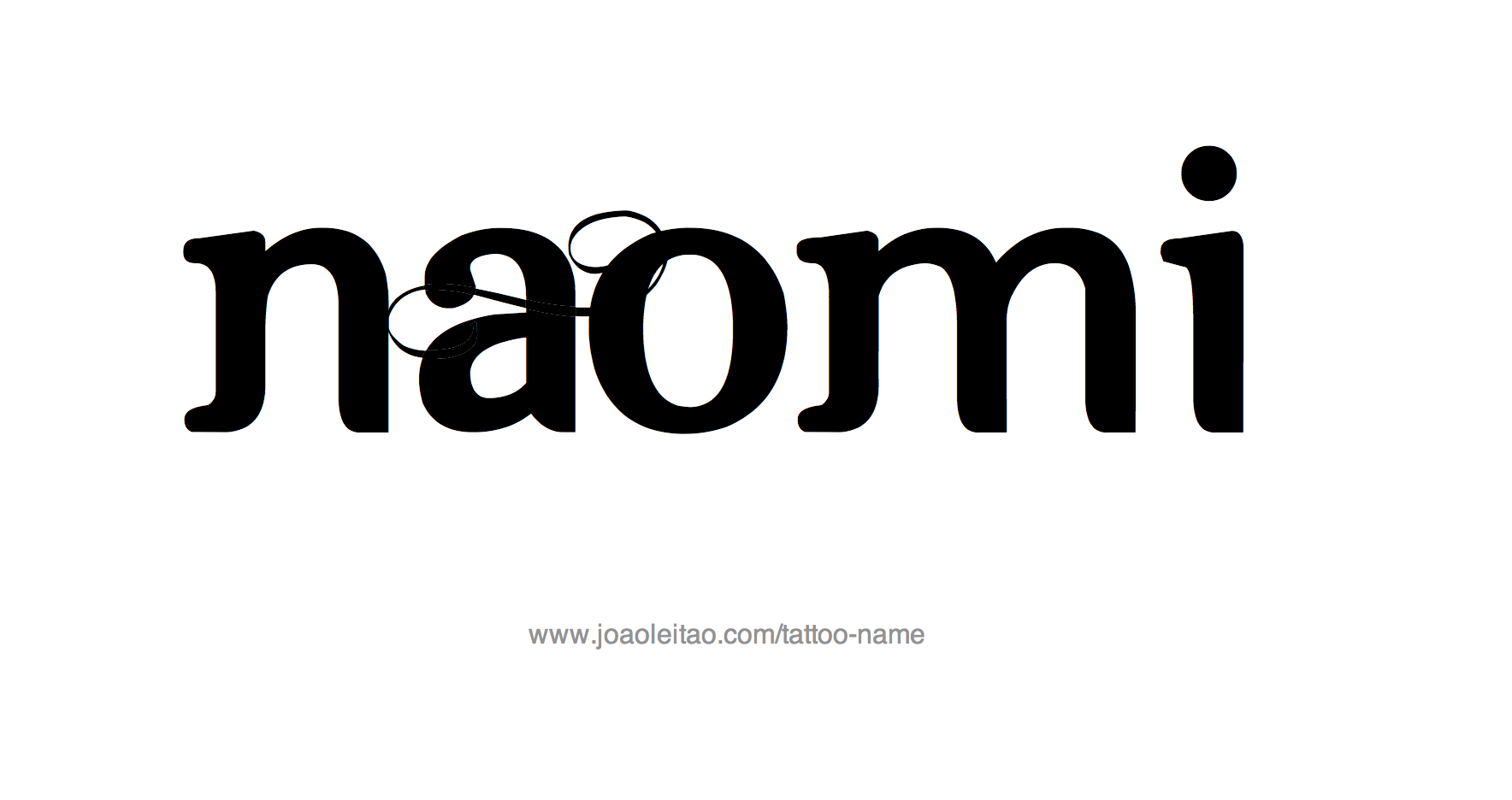 Tattoo Design Name Naomi 