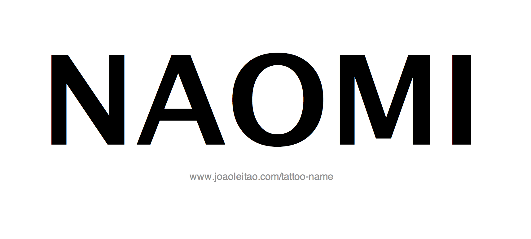 Tattoo Design Name Naomi 