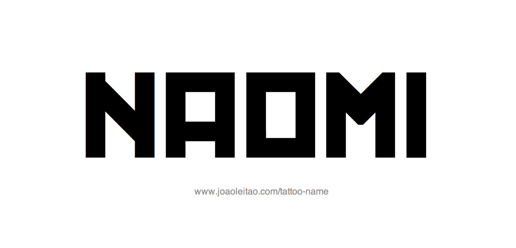 Tattoo Design Name Naomi 