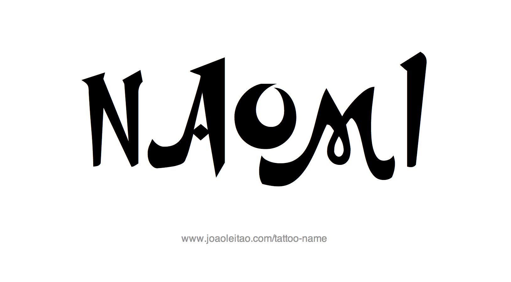 Tattoo Design Name Naomi 