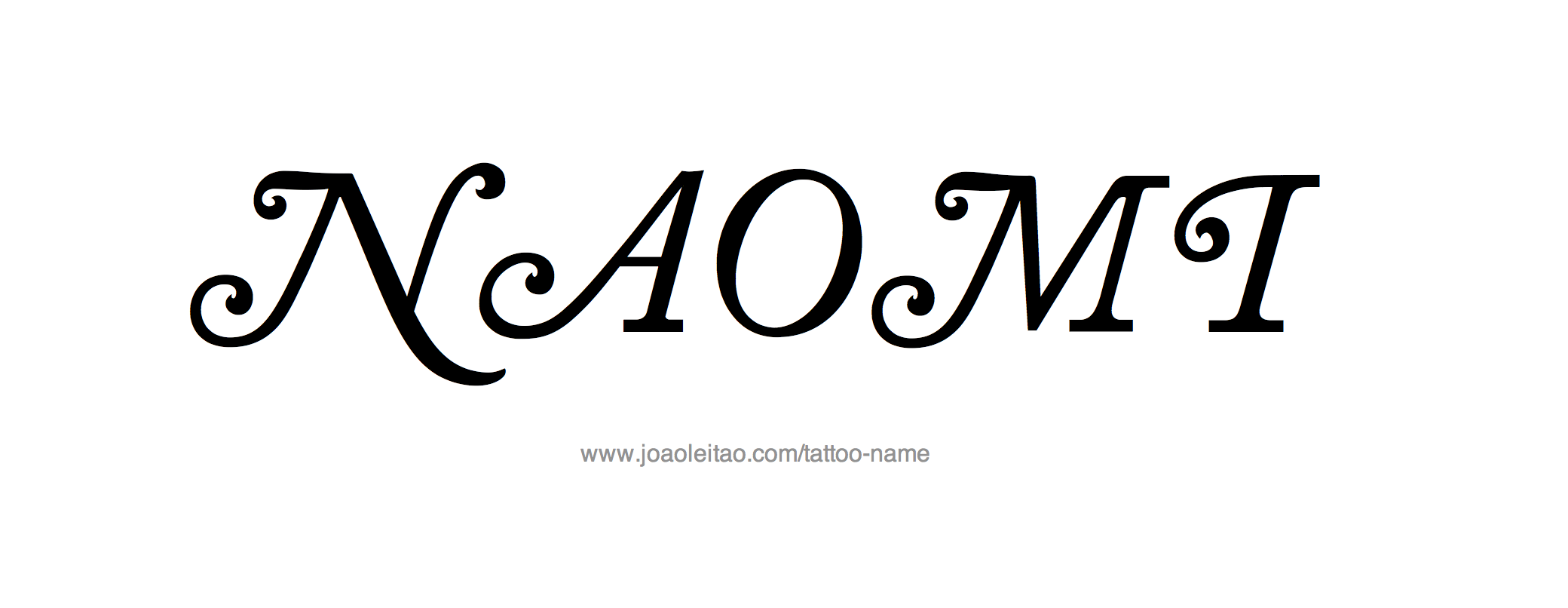 Tattoo Design Name Naomi 