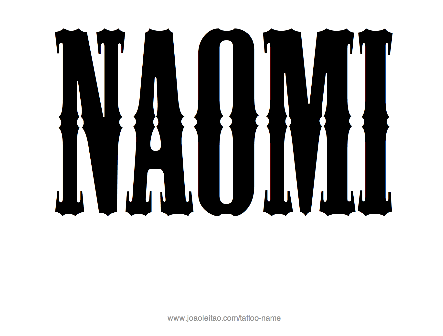 Tattoo Design Name Naomi 