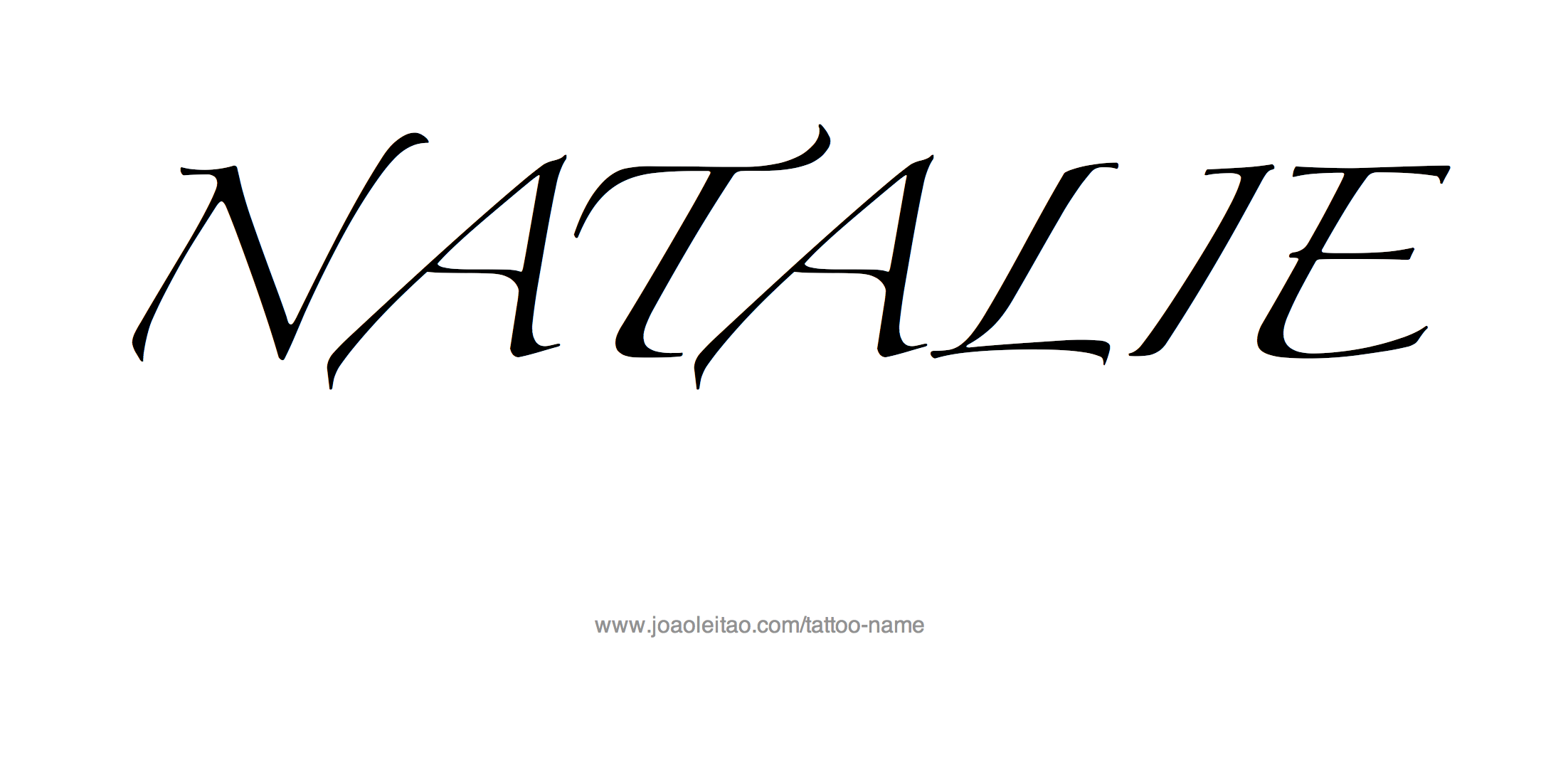 Tattoo Design Name Natalie 