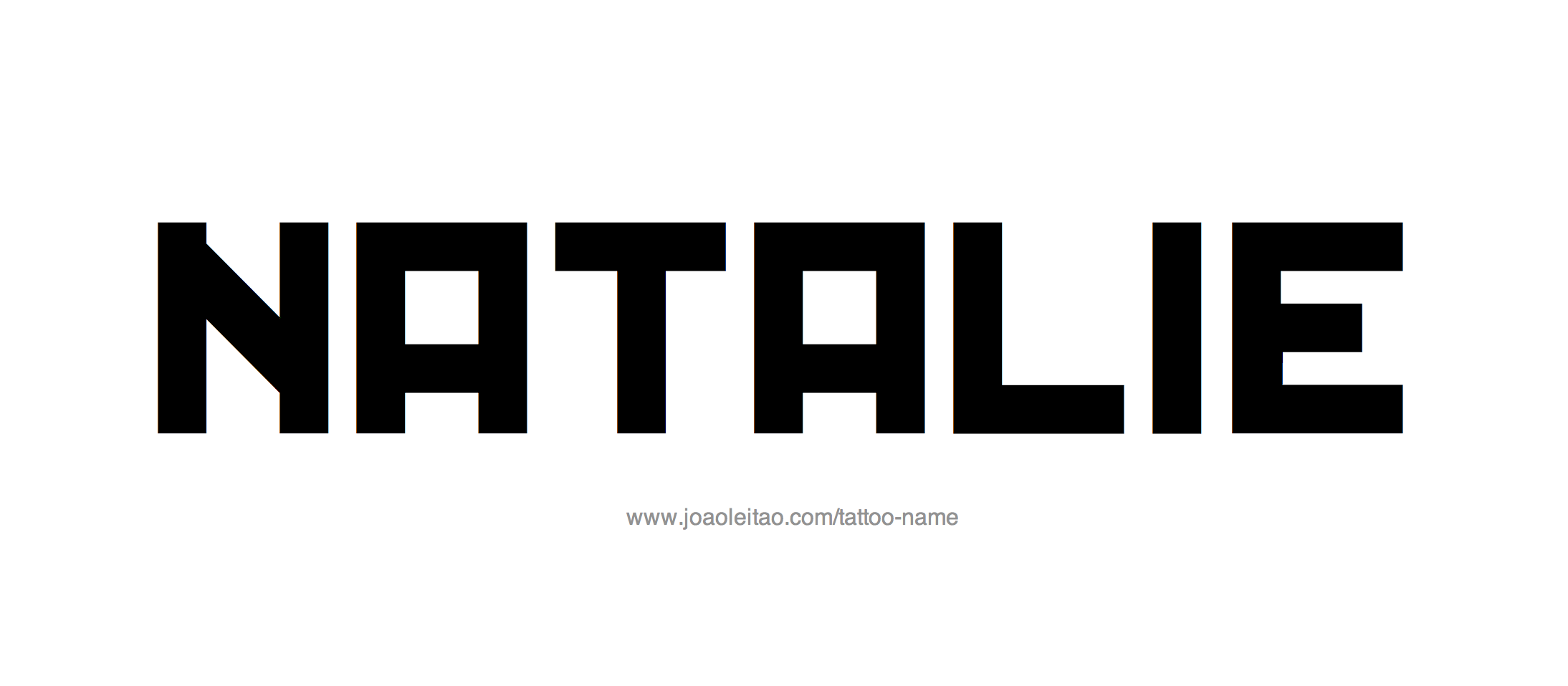 Tattoo Design Name Natalie 