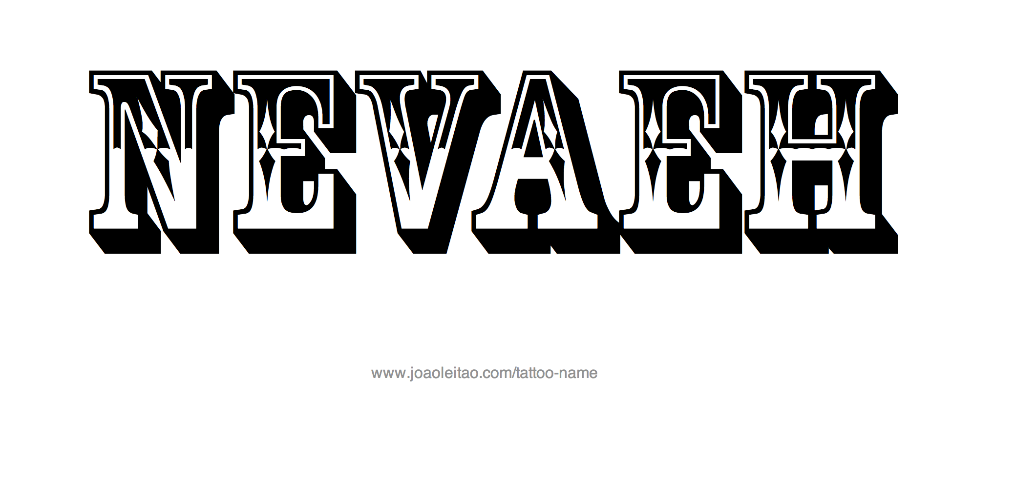 Tattoo Design Name Nevaeh 