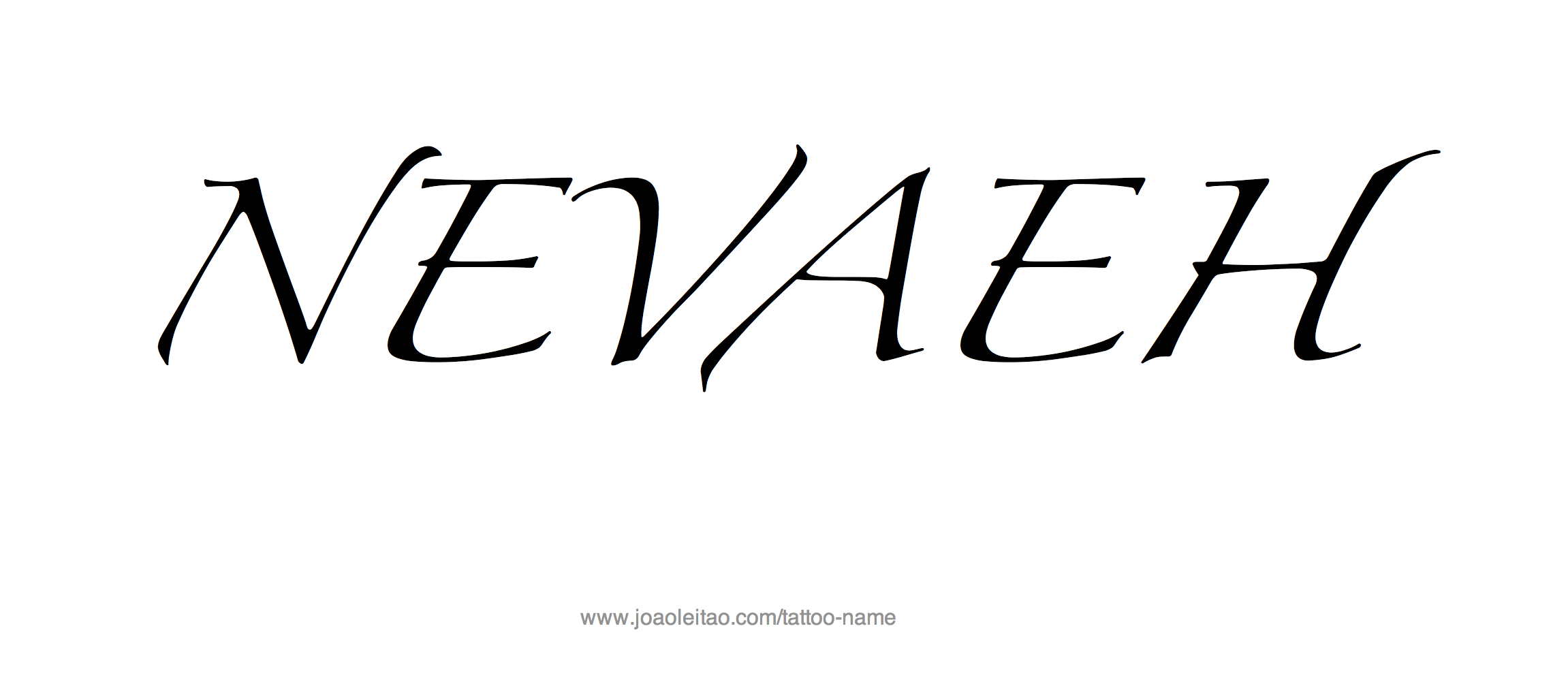 Tattoo Design Name Nevaeh 