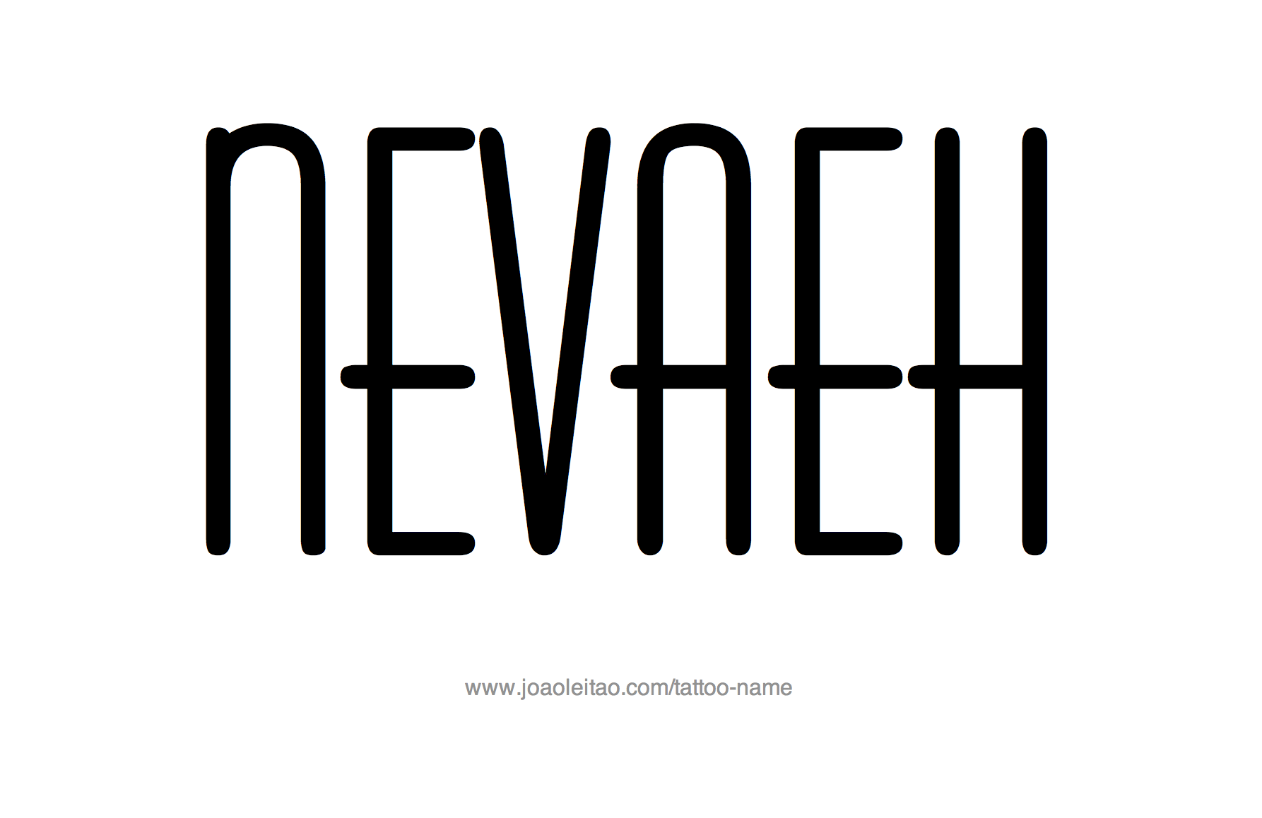 Tattoo Design Name Nevaeh 