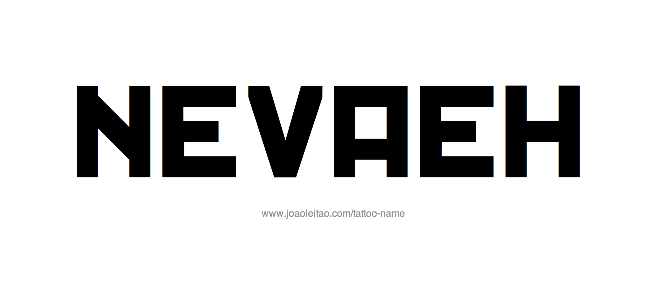 Tattoo Design Name Nevaeh 