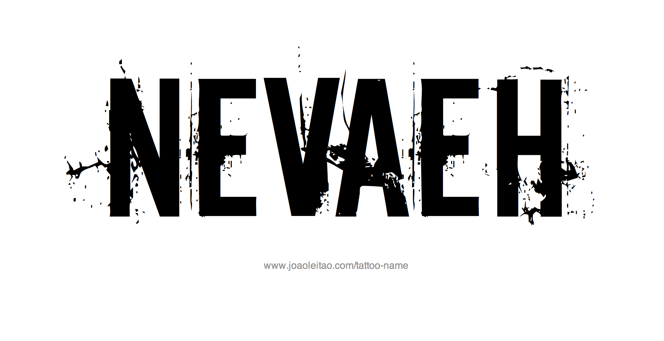 Tattoo Design Name Nevaeh 