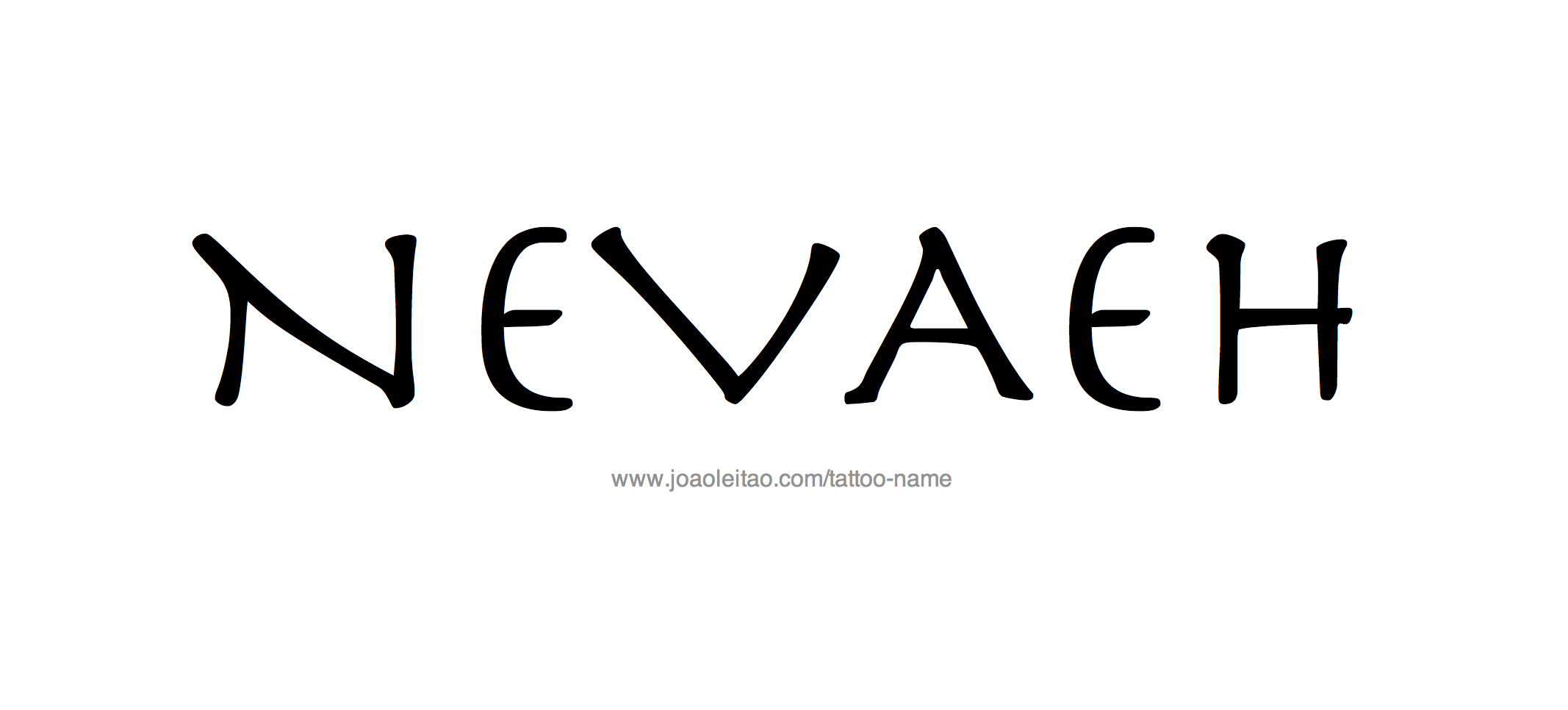 Tattoo Design Name Nevaeh 