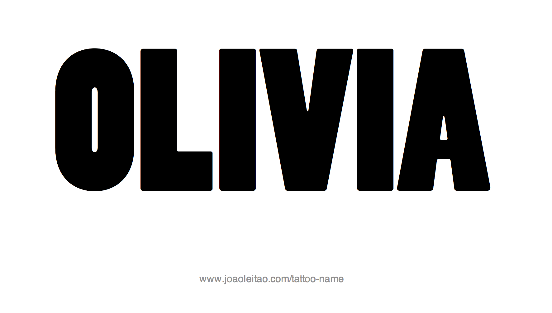 Tattoo Design Name Olivia 