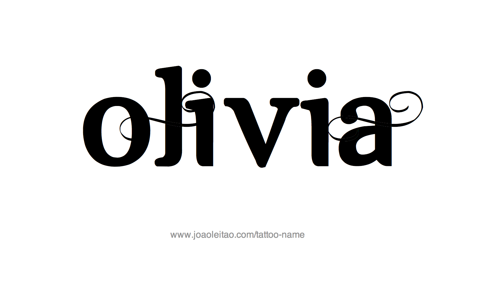 Tattoo Design Name Olivia 