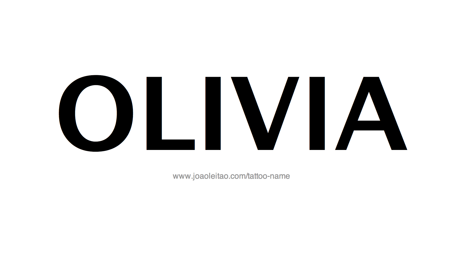 Tattoo Design Name Olivia 