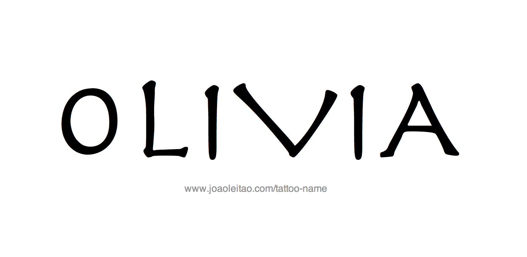 Tattoo Design Name Olivia 