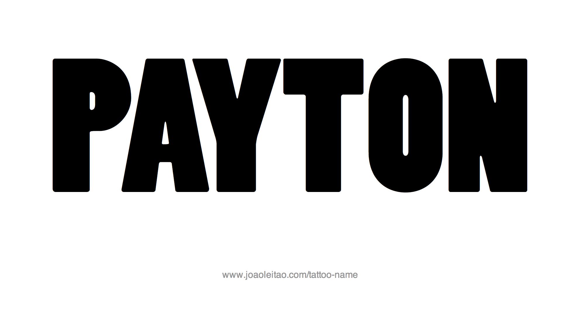 Tattoo Design Name Payton 