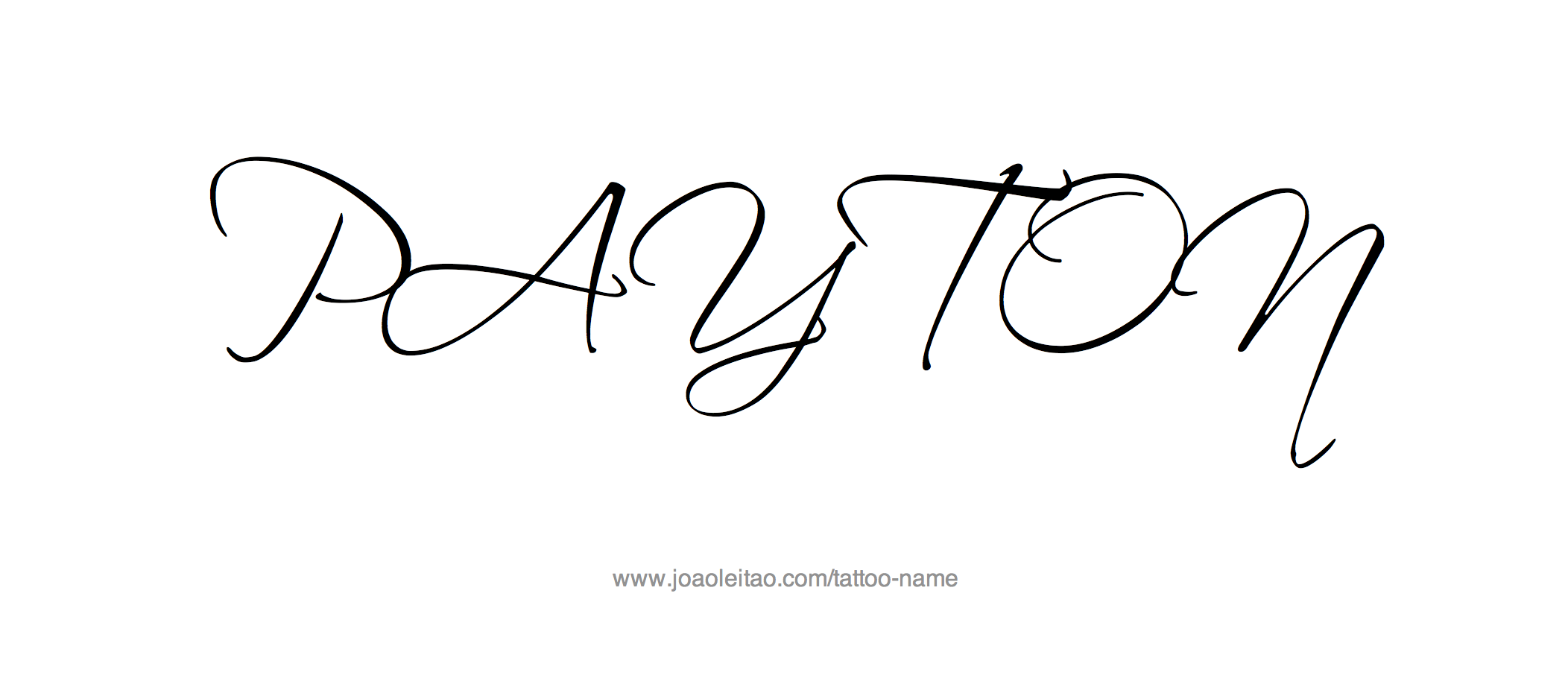 Tattoo Design Name Payton 