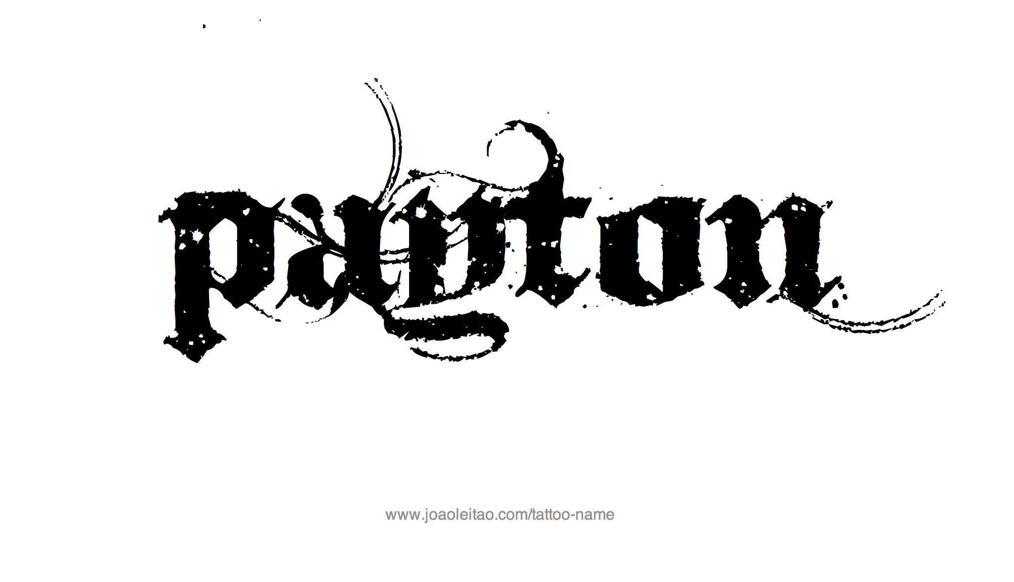 Tattoo Design Name Payton 