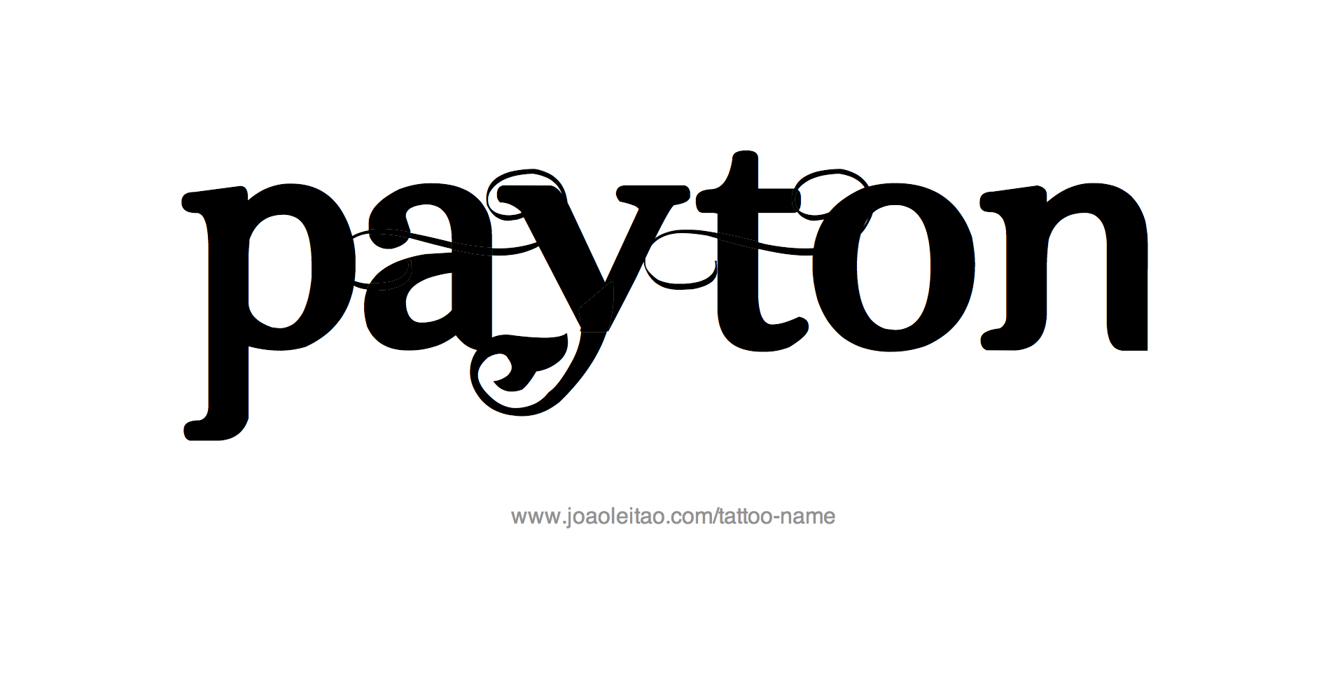 Tattoo Design Name Payton 
