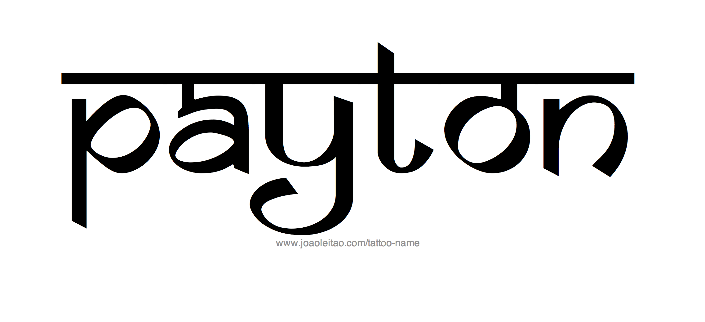 Tattoo Design Name Payton 