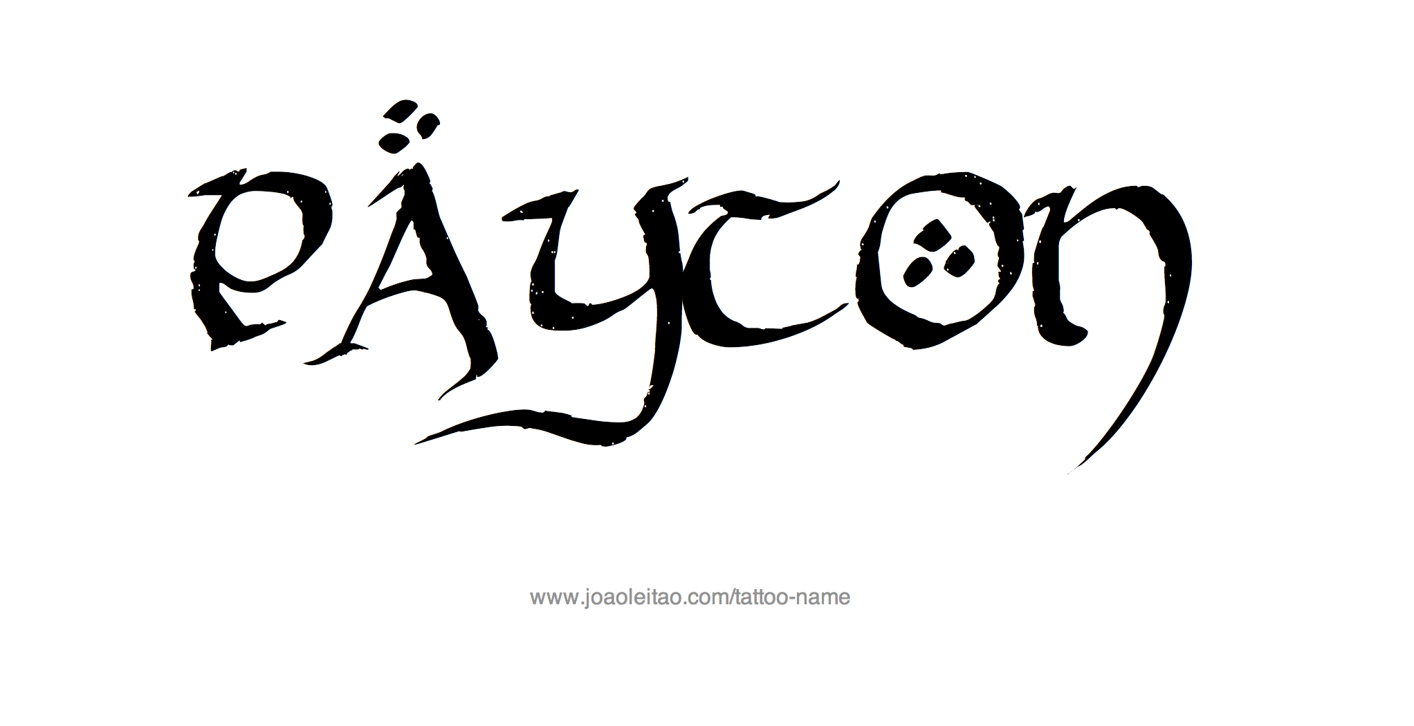 Tattoo Design Name Payton 