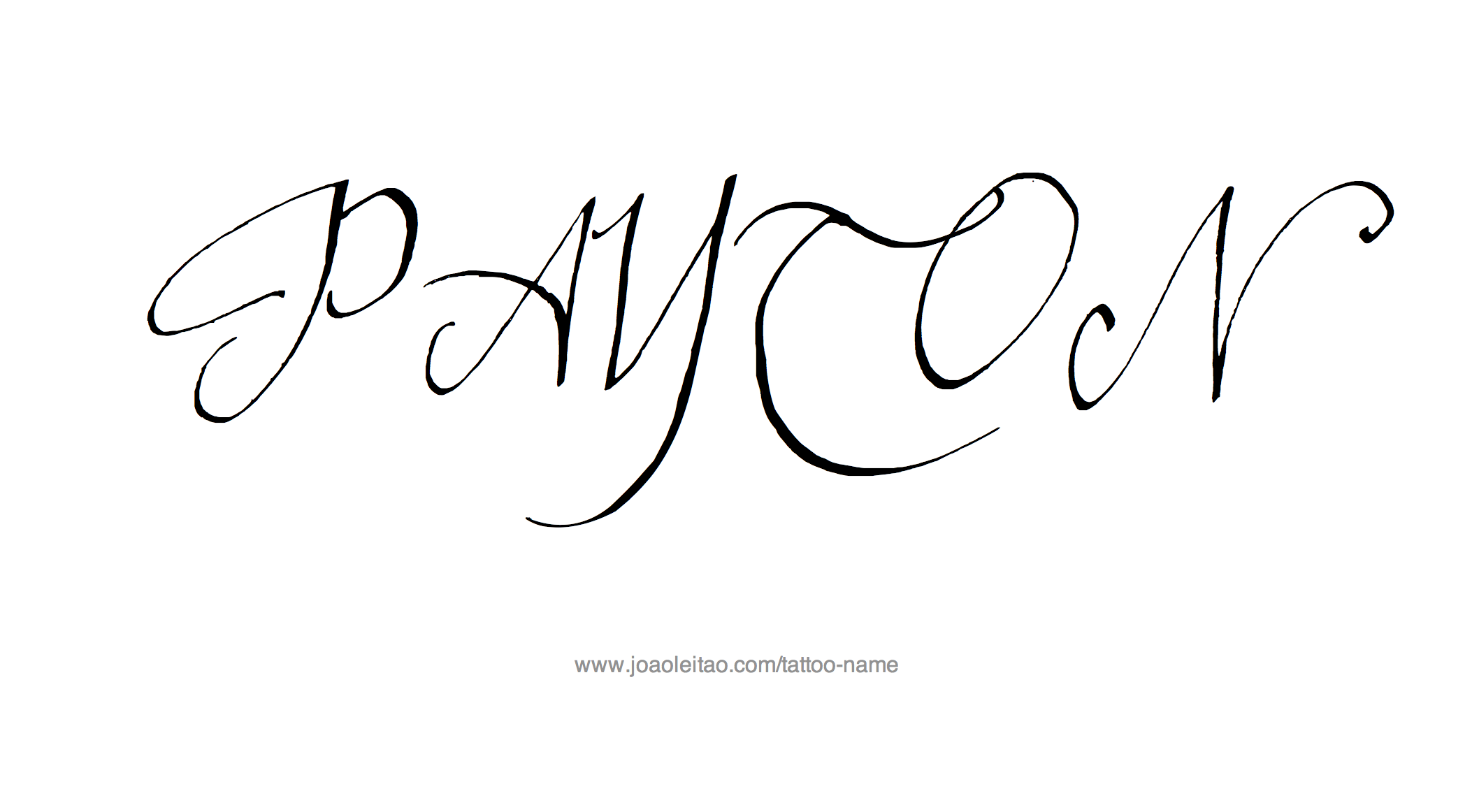 Tattoo Design Name Payton 