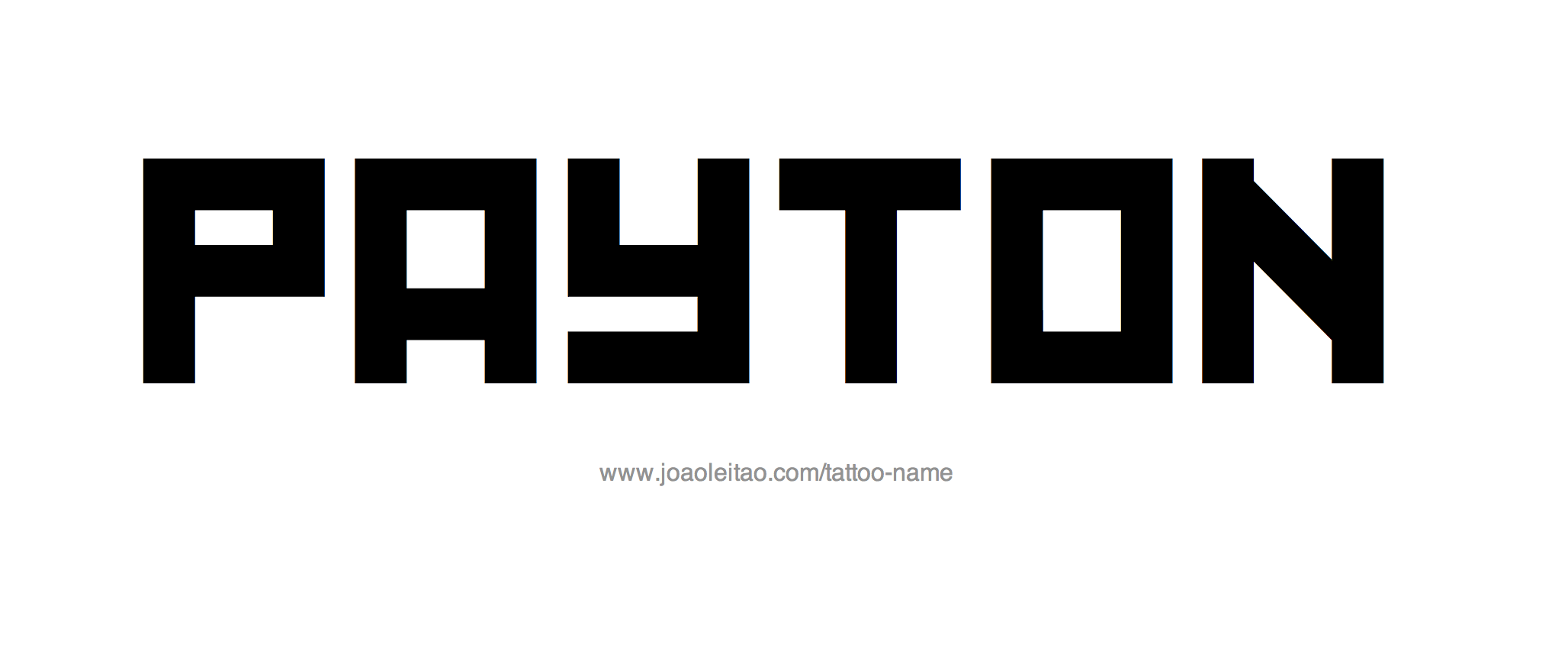 Tattoo Design Name Payton 