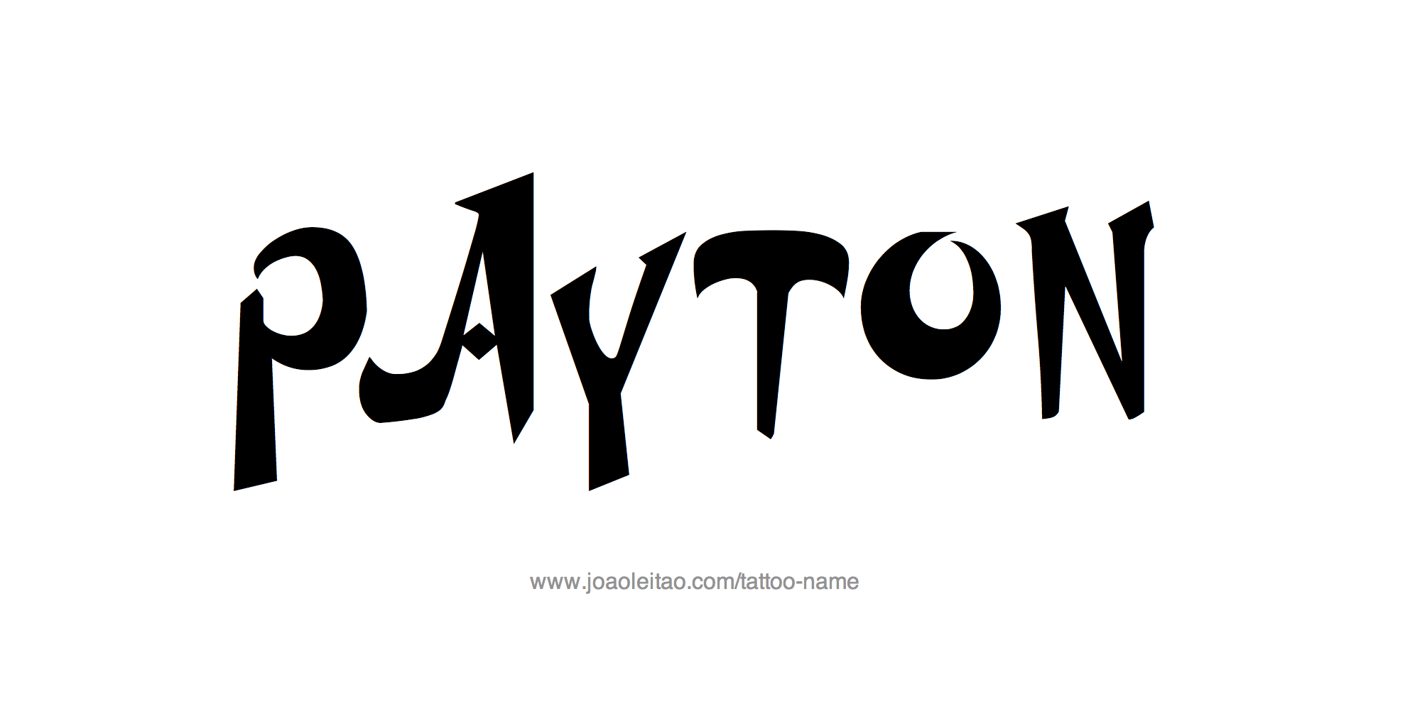 Tattoo Design Name Payton 