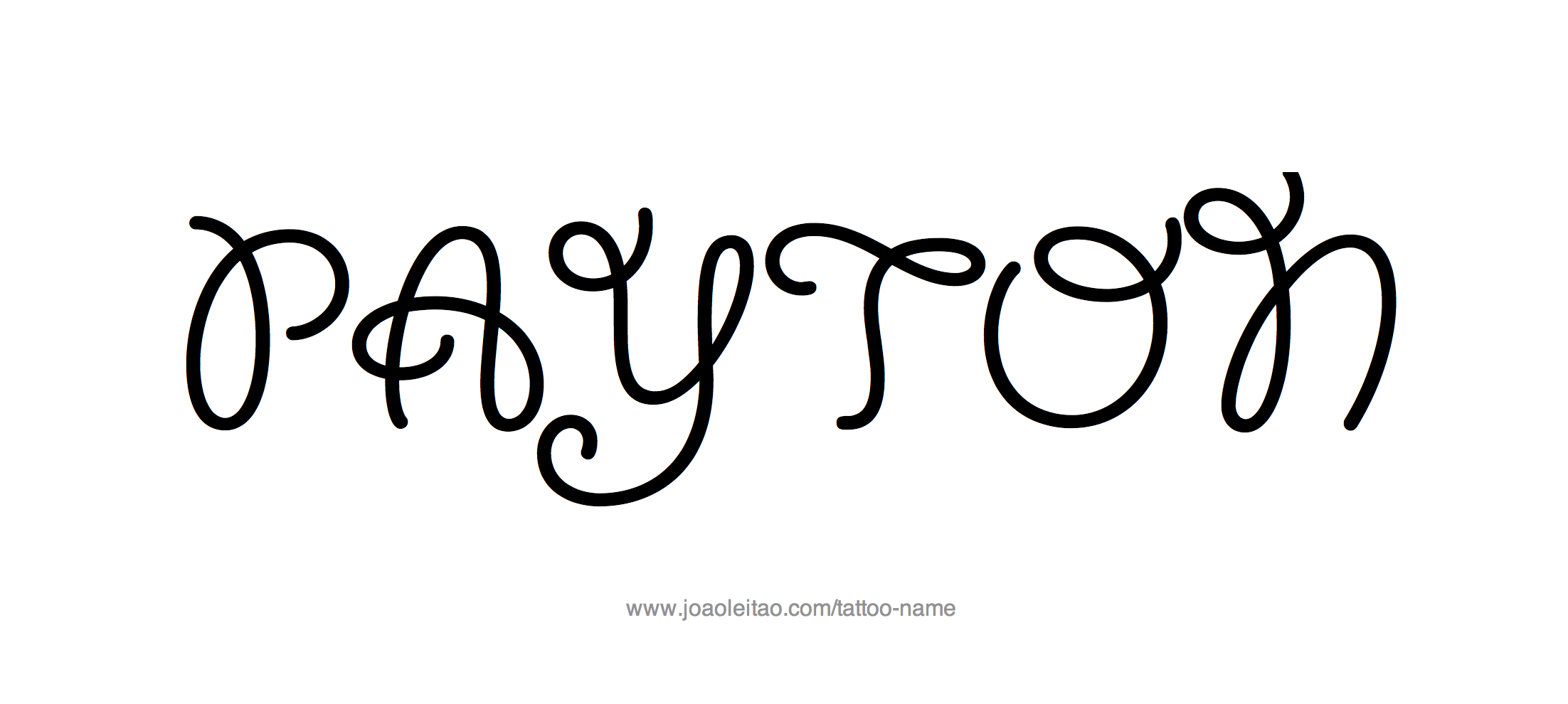 Tattoo Design Name Payton 