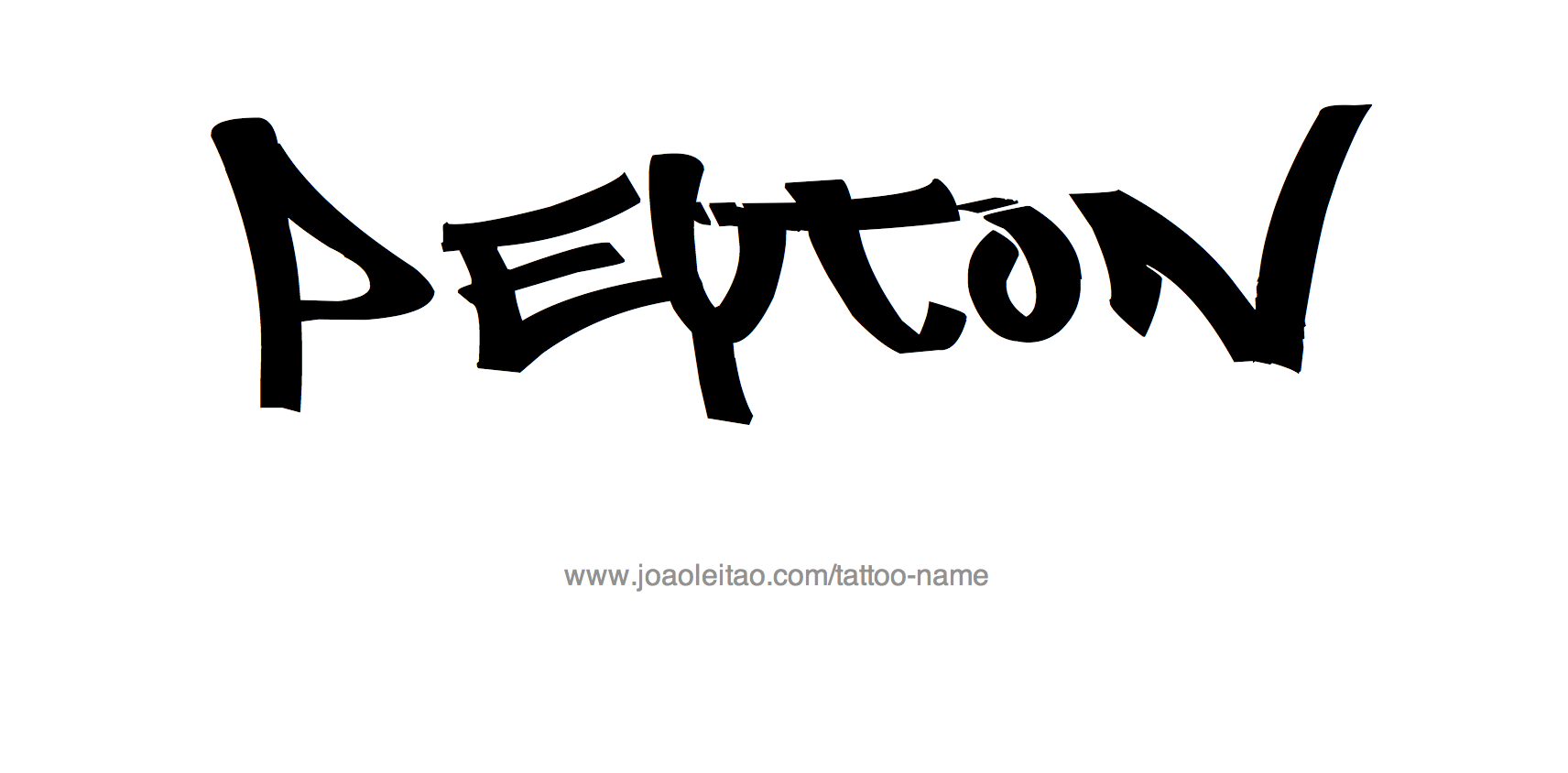 Tattoo Design Name Peyton 