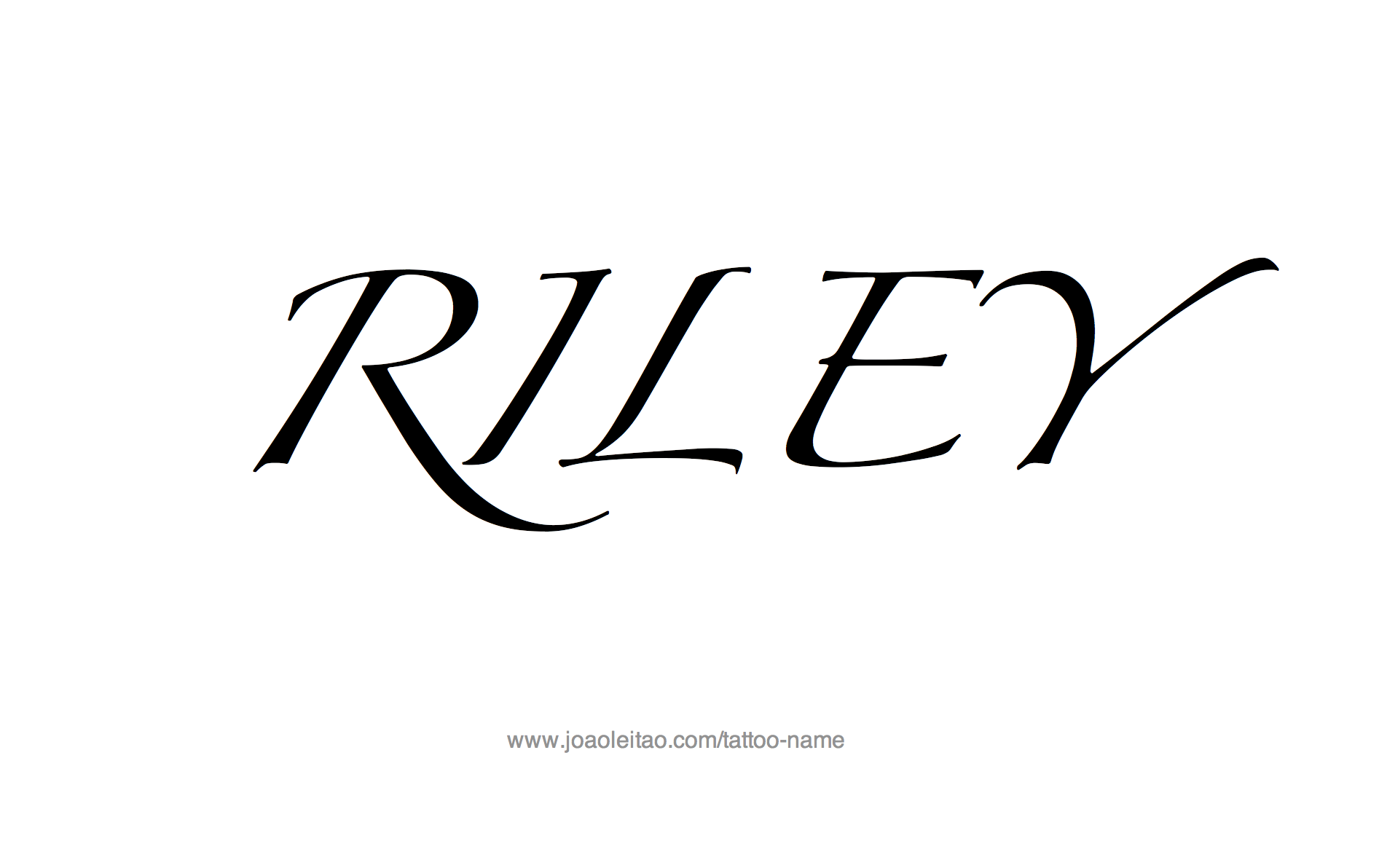 Tattoo Design Name Riley 