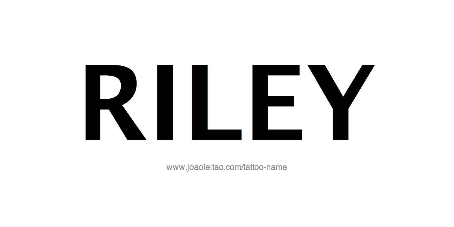 Tattoo Design Name Riley 