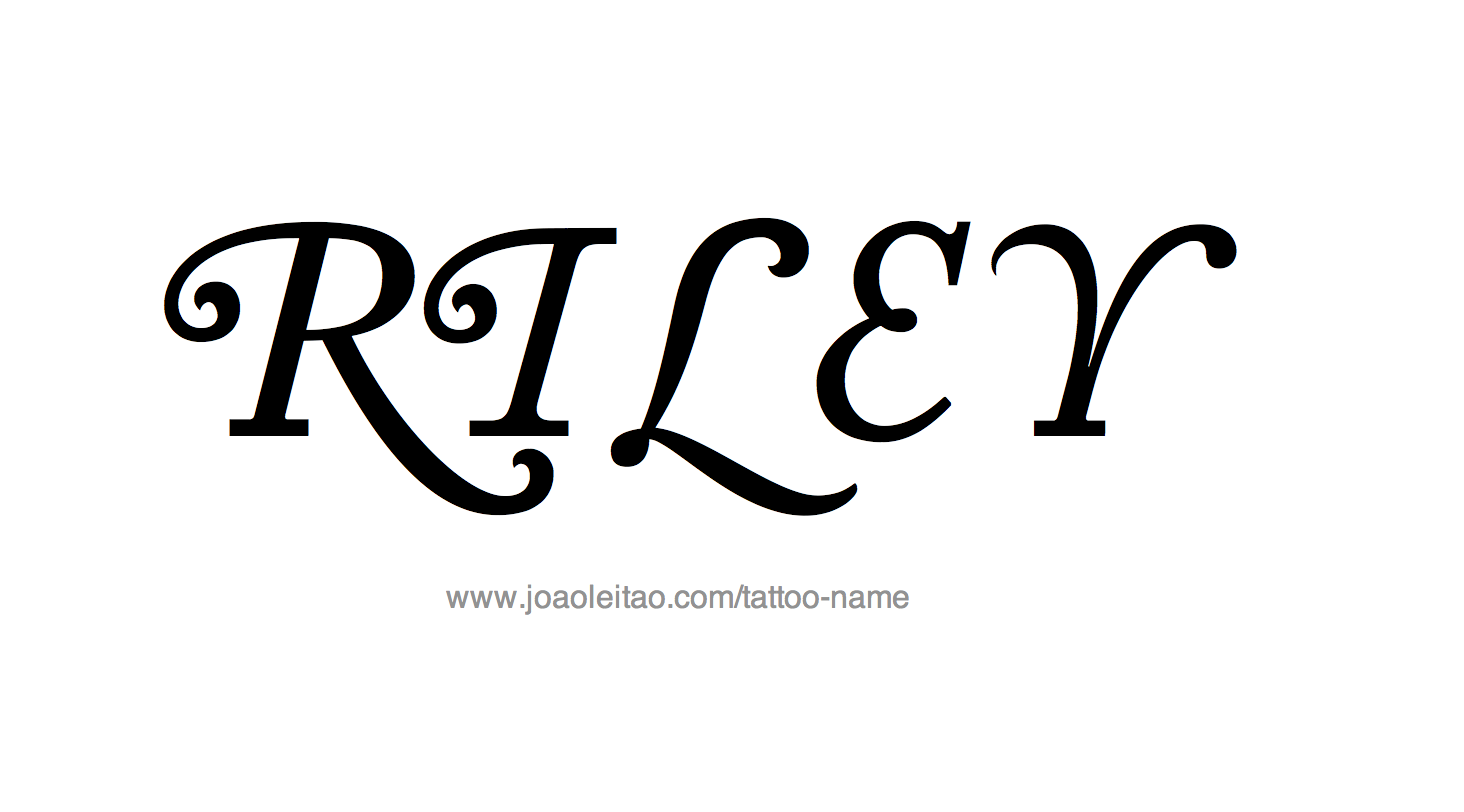 Tattoo Design Name Riley 