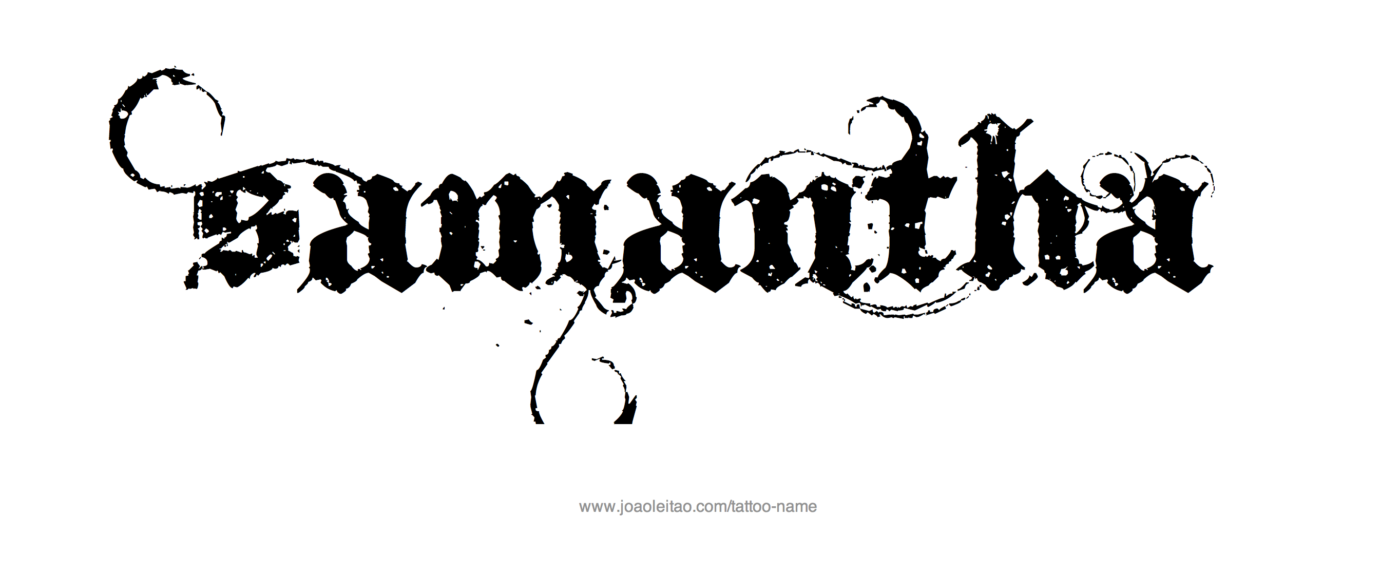 Tattoo Design Name Samantha 