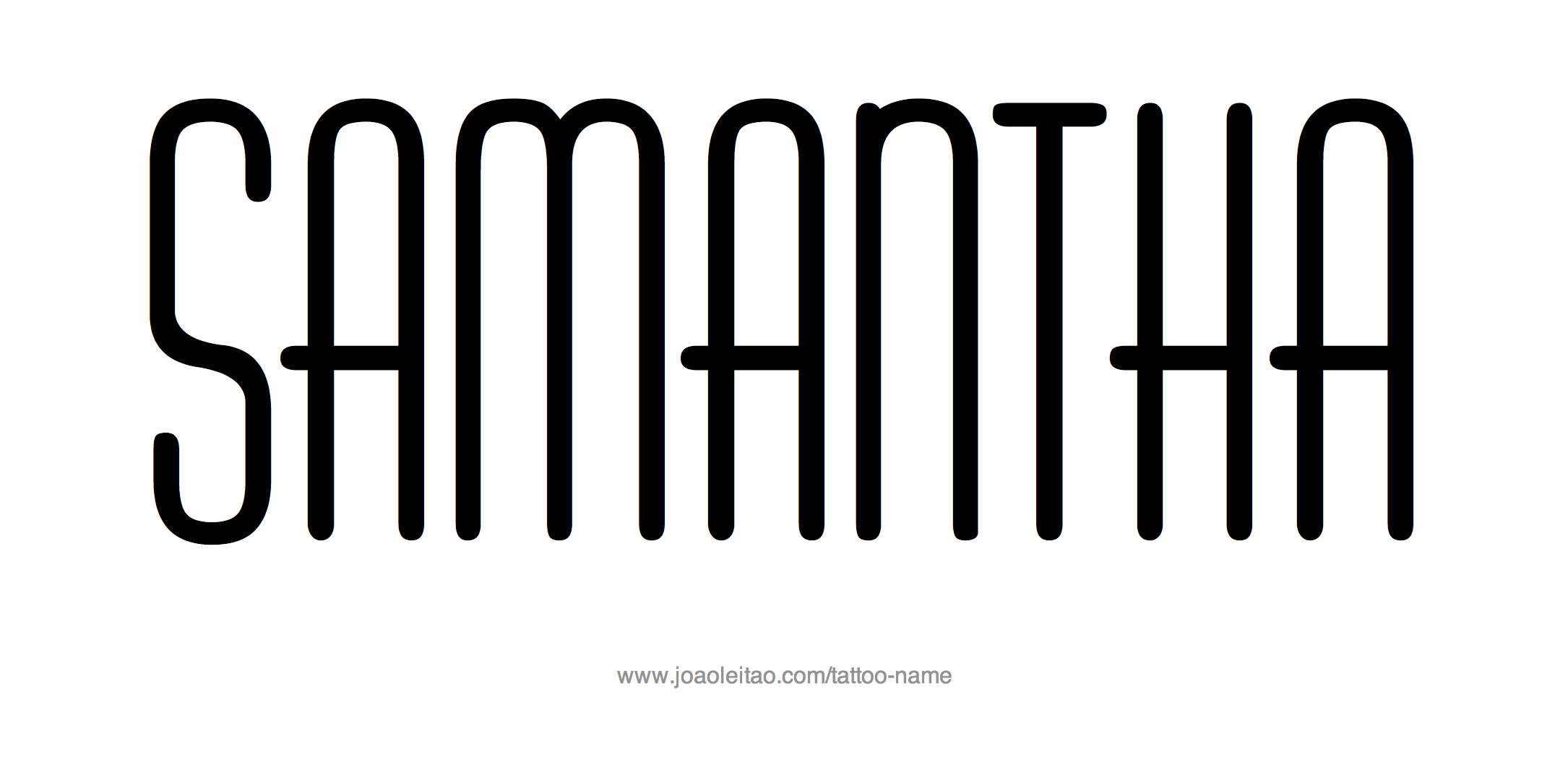 Tattoo Design Name Samantha 