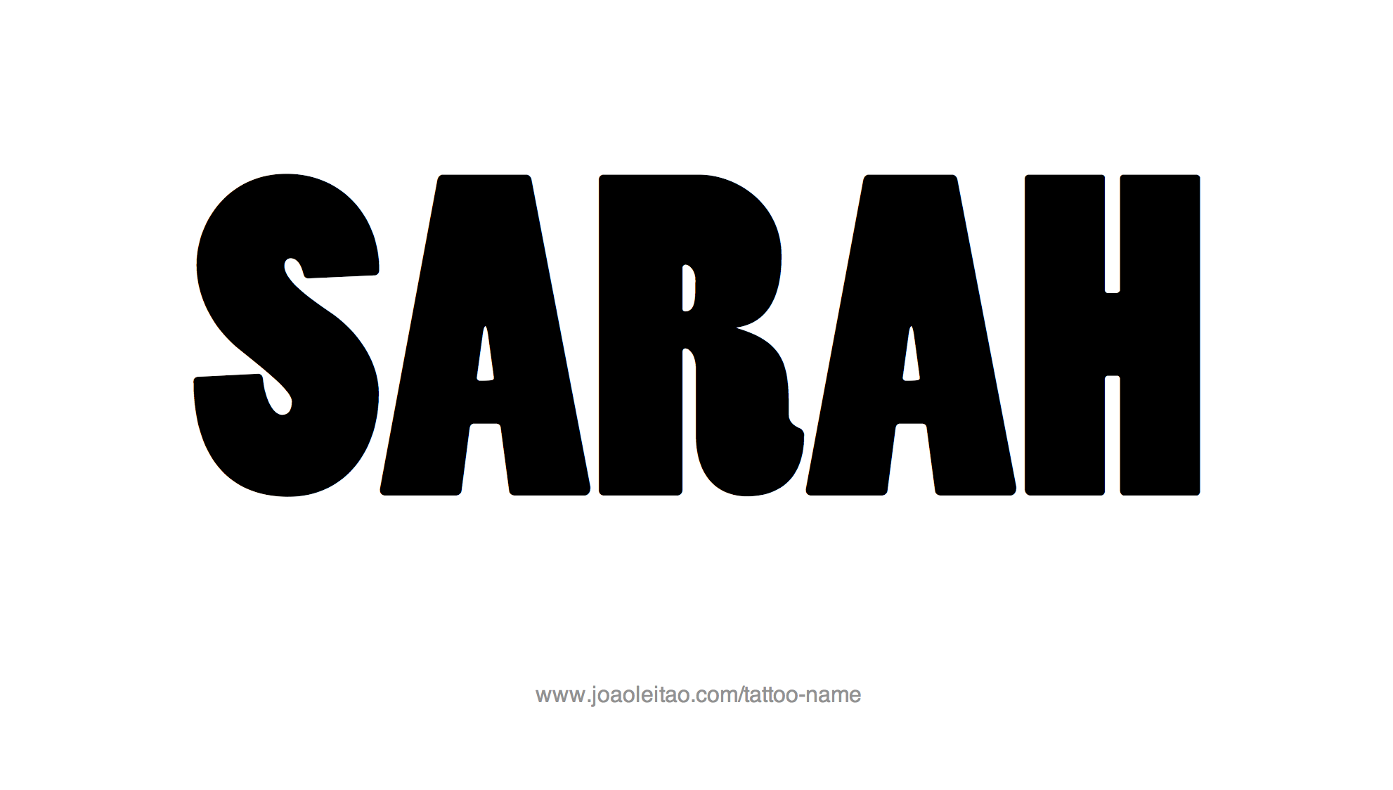 Tattoo Design Name Sarah 